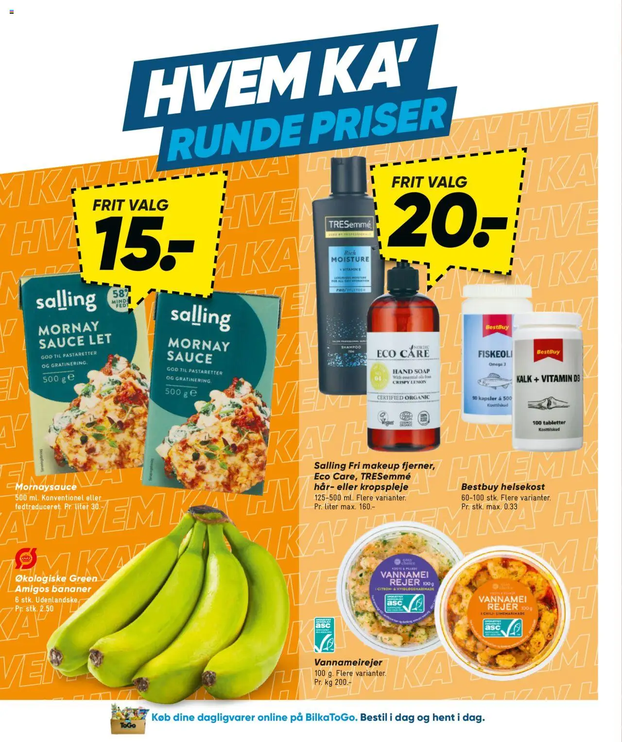 Bilka Tilbudsavis gyldig fra 22.08.2025 | Side: 20 | Produkter: Makeup, Shampoo, Bananer, Rejer