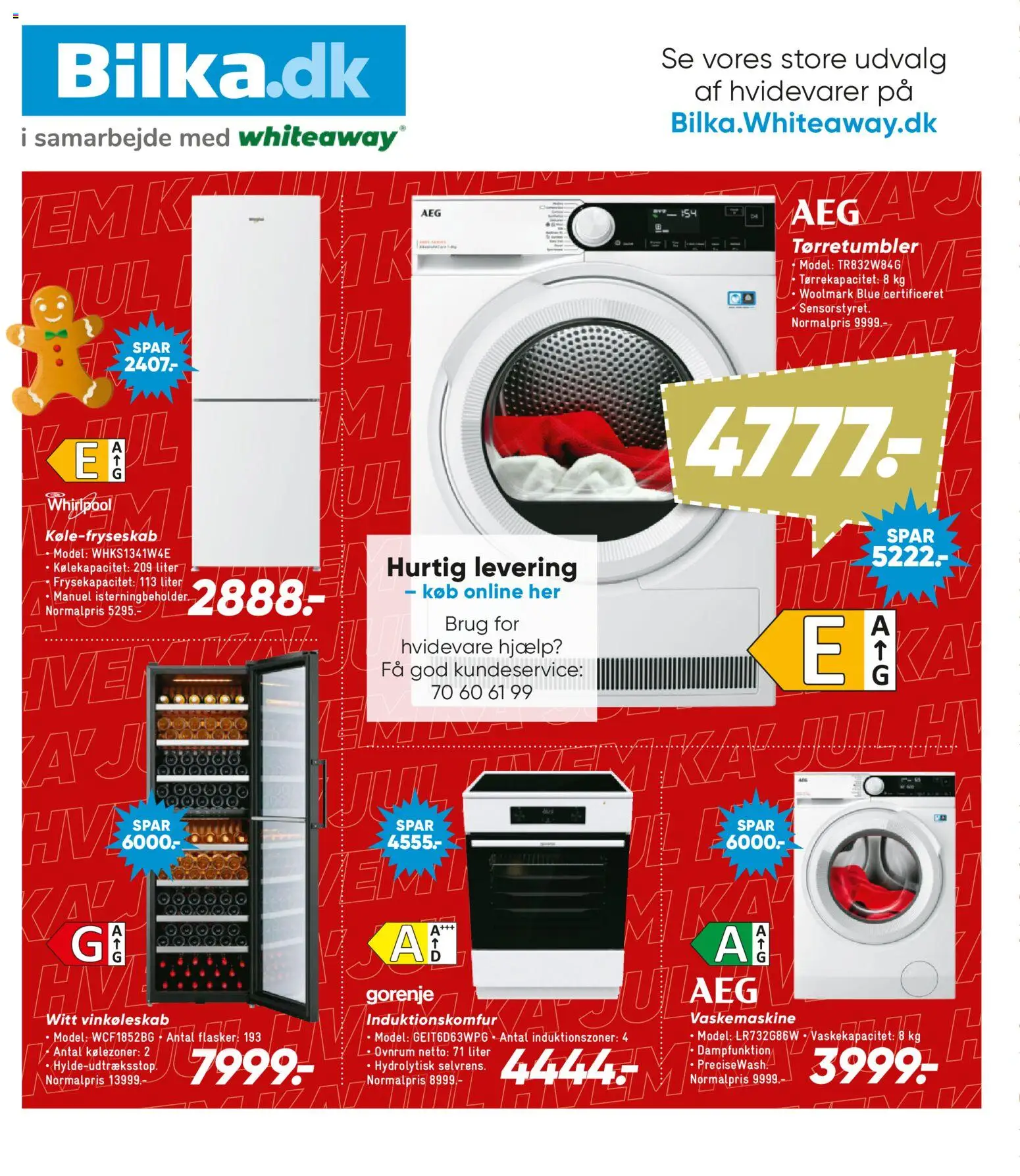 Bilka tilbudsavis – gyldig fra 19.12.2025 | Side: 21 | Produkter: Vaskemaskine, Tørretumbler