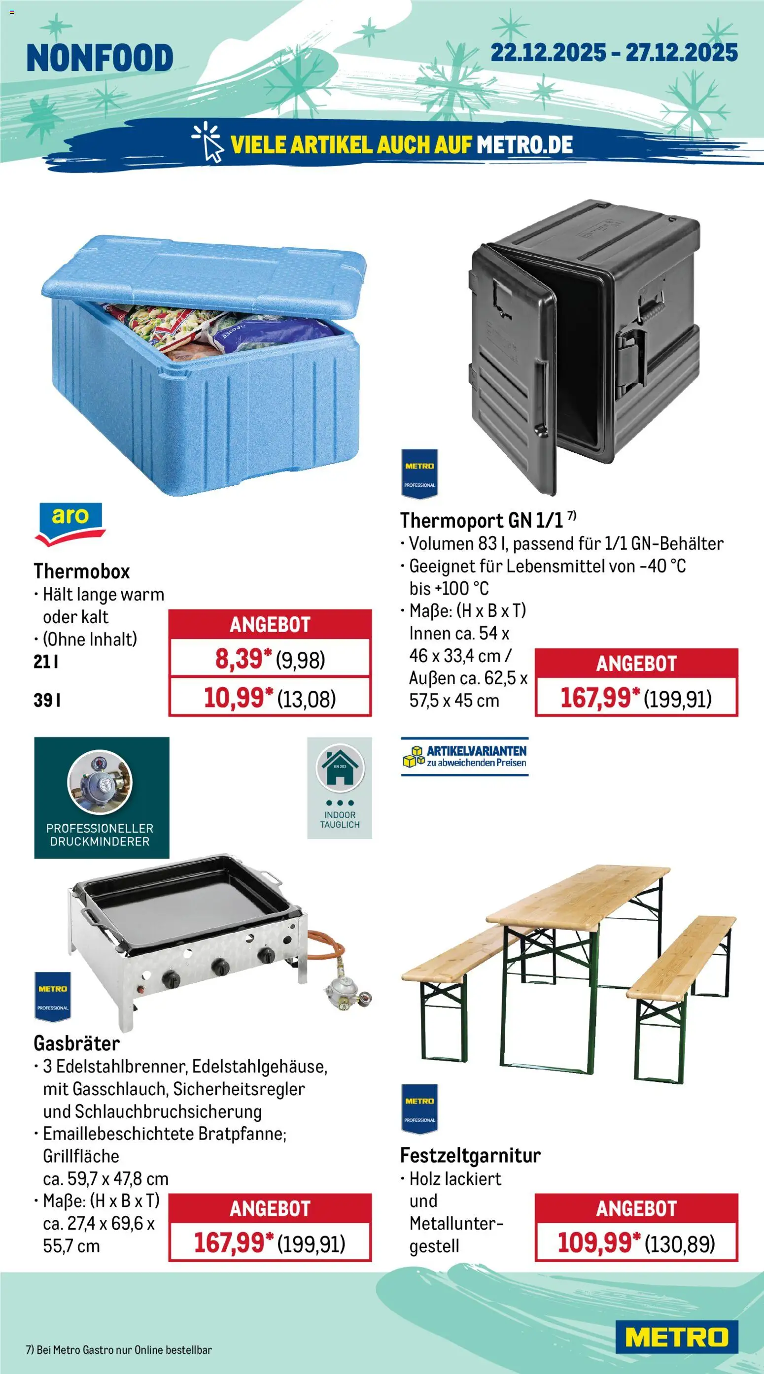Metro - Wochen-Angebote Gastro – gültig ab 22.12.2025 | Seite: 22