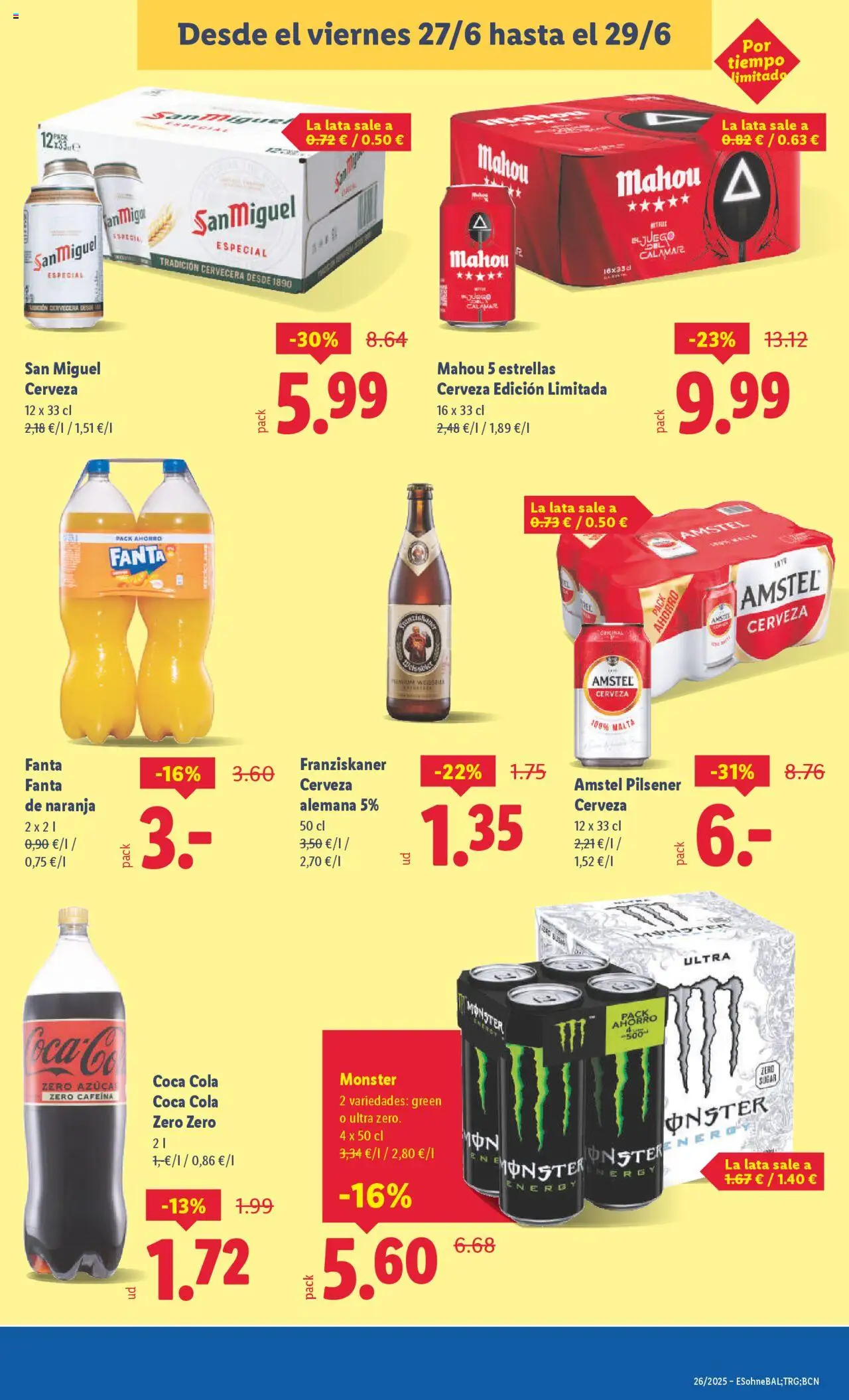 Lidl catálogo MAD │ válido desde el 23.06.2025 | Página: 29 | Productos: Cerveza