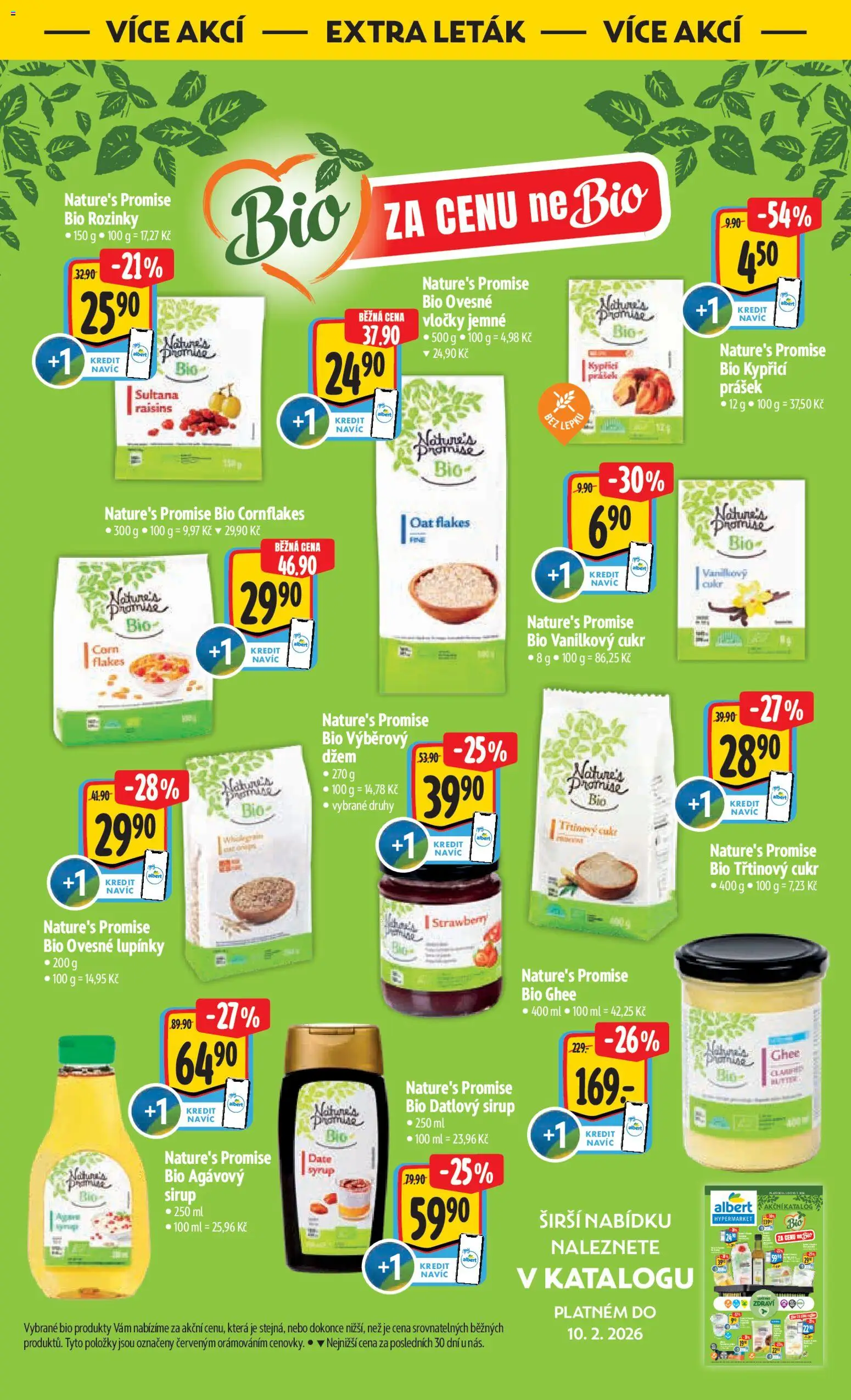 Albert leták - Hypermarket od 28.01.2026 | Strana: 36 | Produkty: Rozinky, Třtinový cukr, Vločky, Sirup