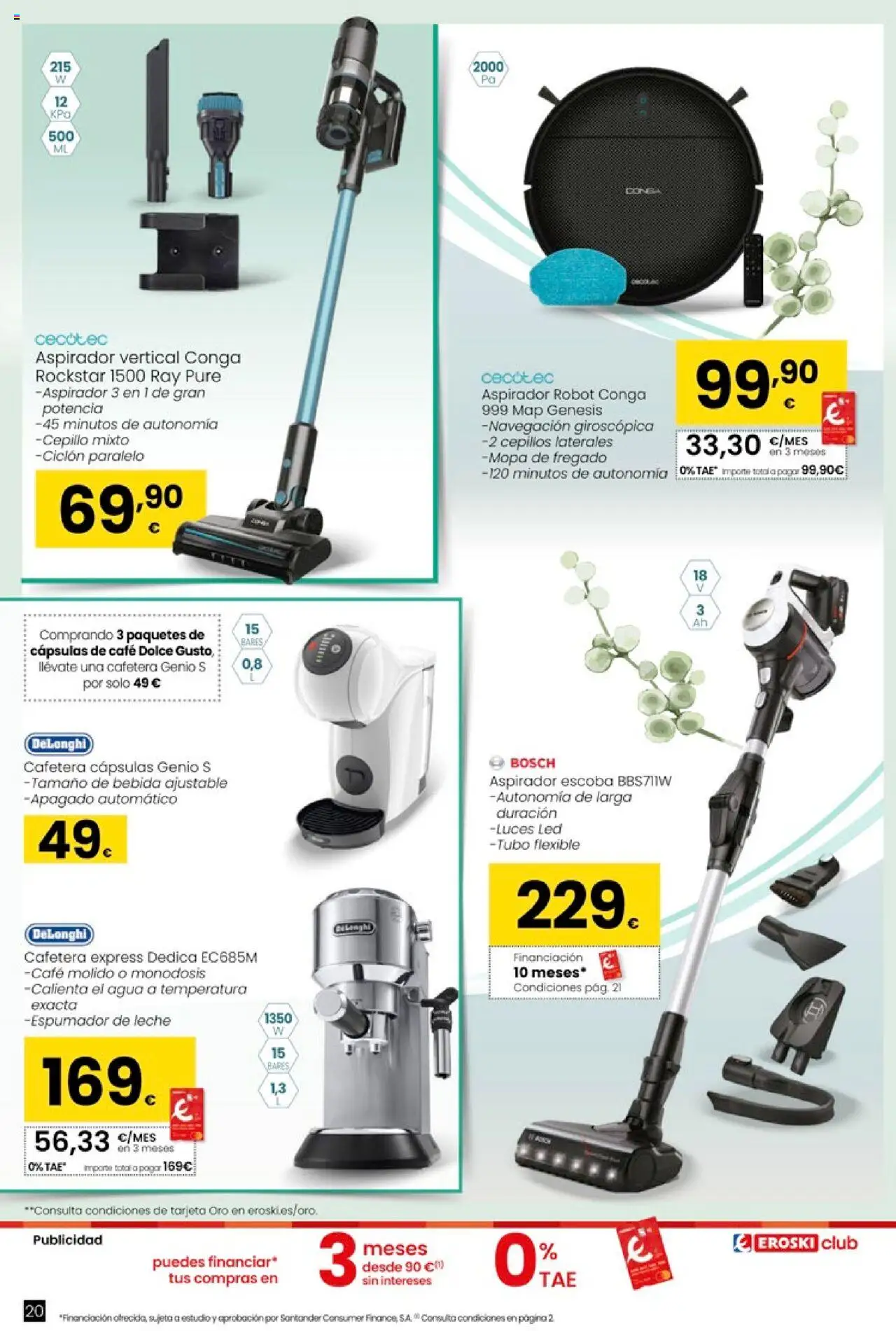 Eroski - Oh! Qué chef │ válido desde el 09.10.2025 | Página: 20 | Productos: Cepillo, Escoba, Café, Navegación