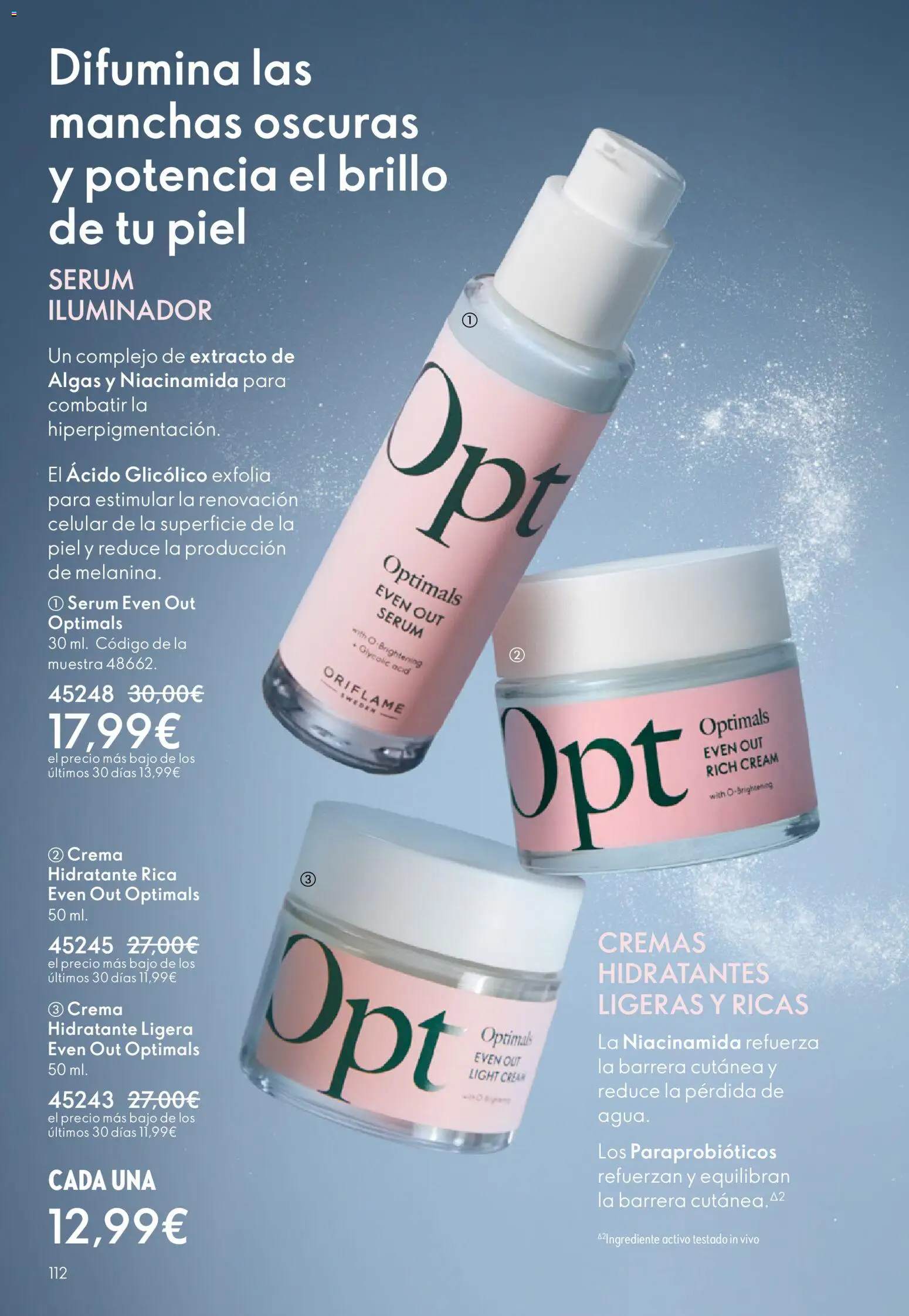 Oriflame - Catálogo Campaña 17 │ válido desde el 10.12.2025 | Página: 112 | Productos: Iluminador, Sérum, Crema, Crema hidratante
