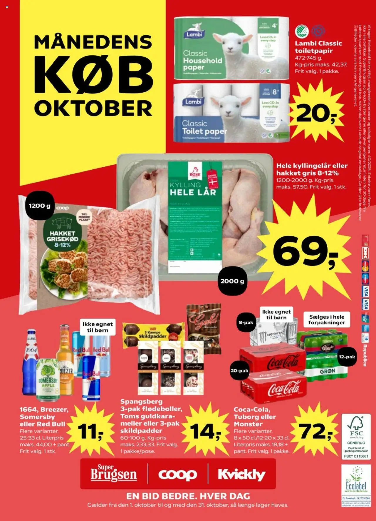 Super Brugsen tilbudsavis – gyldig fra 03.10.2025 | Side: 37 | Produkter: Coca Cola, Toilet, Cola