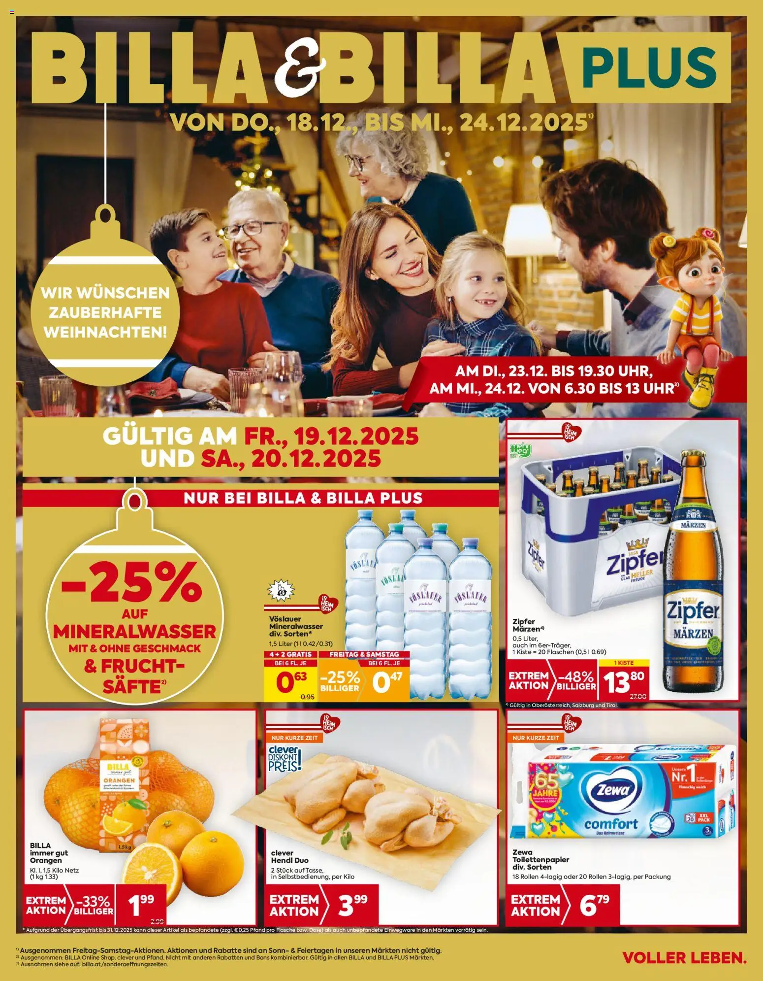 Billa Flugblatt - Salzburg gültig ab 18.12.2025 | Seite: 1 | Produkte: Orangen