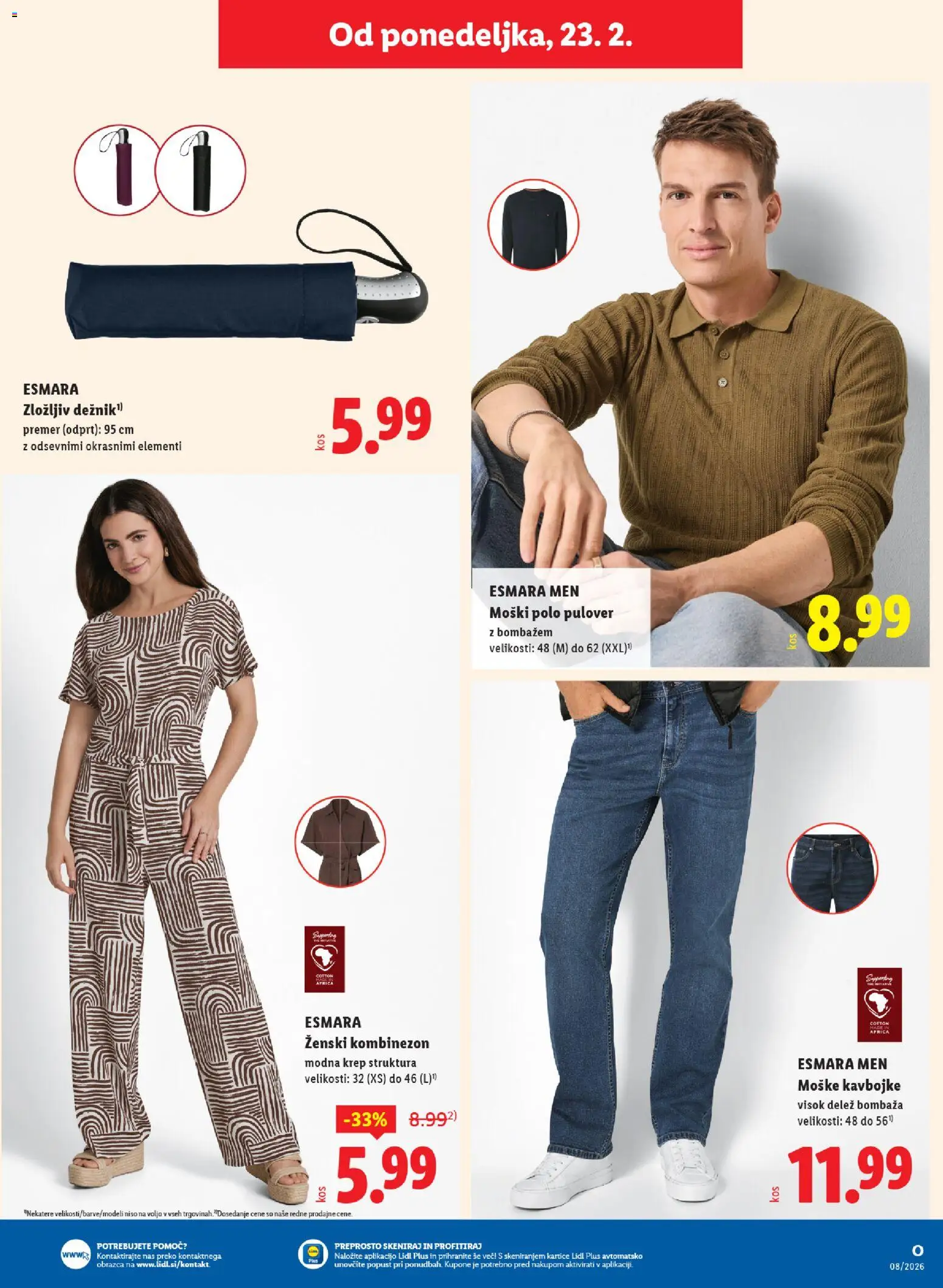 Novi Lidl katalog ponudbe – veljaven od 19.02.2026 | Stran: 72 | Izdelki: Pulover, Kombinezon, Kavbojke