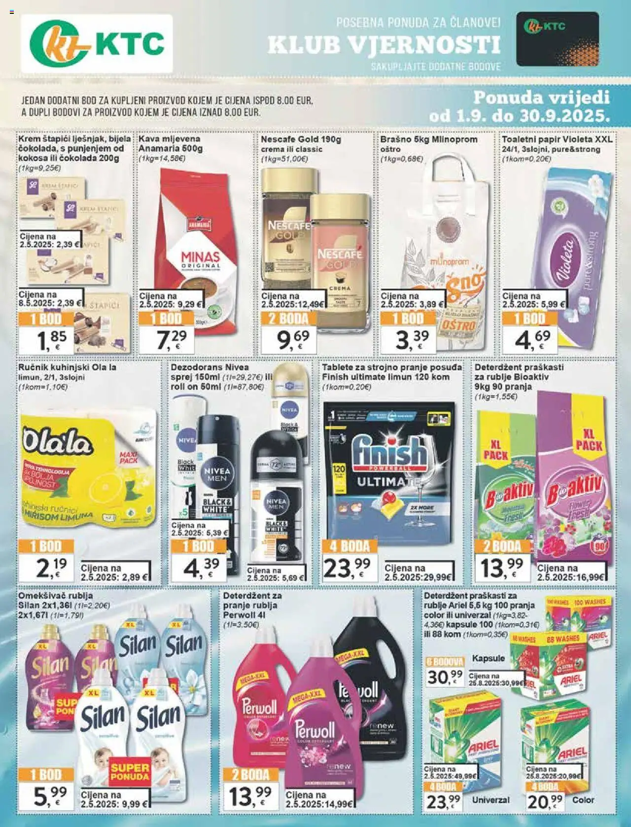 KTC katalog | vrijedi od 28.08.2025 | Stranica: 11 | Proizvodi: Deterdžent, Toaletni papir, Finish, Perwoll