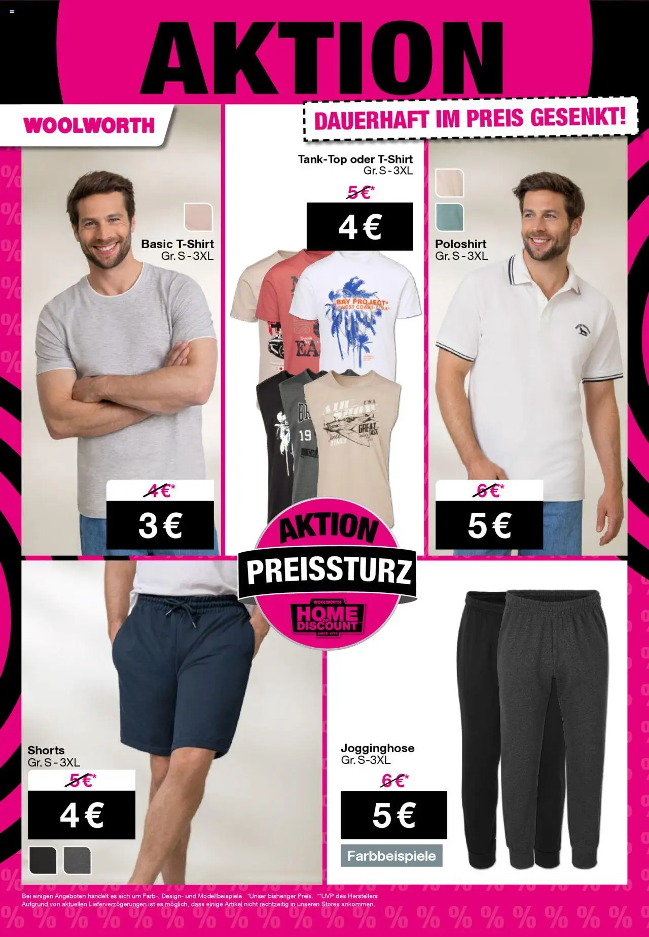 Woolworth Prospekt 	 - gültig ab dem 07.08.2025 | Seite: 22 | Produkte: Jogginghose, Poloshirt, Tanktop