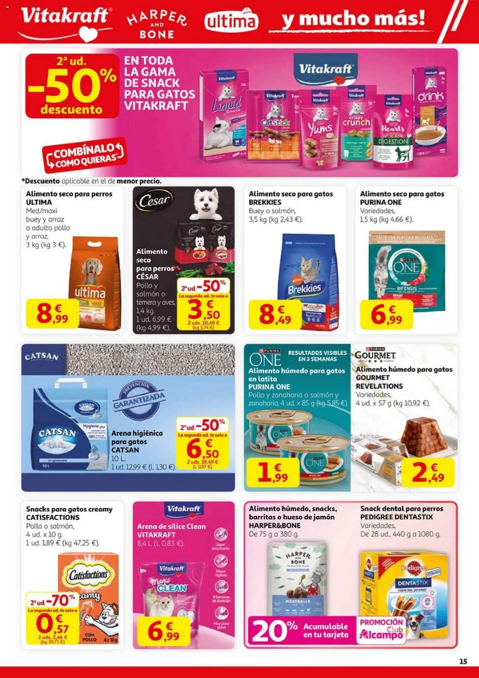 Alcampo - HP Nacional  │ válido desde el 23.10.2025 | Página: 15 | Productos: Jamón, Arroz, Zanahoria, Té