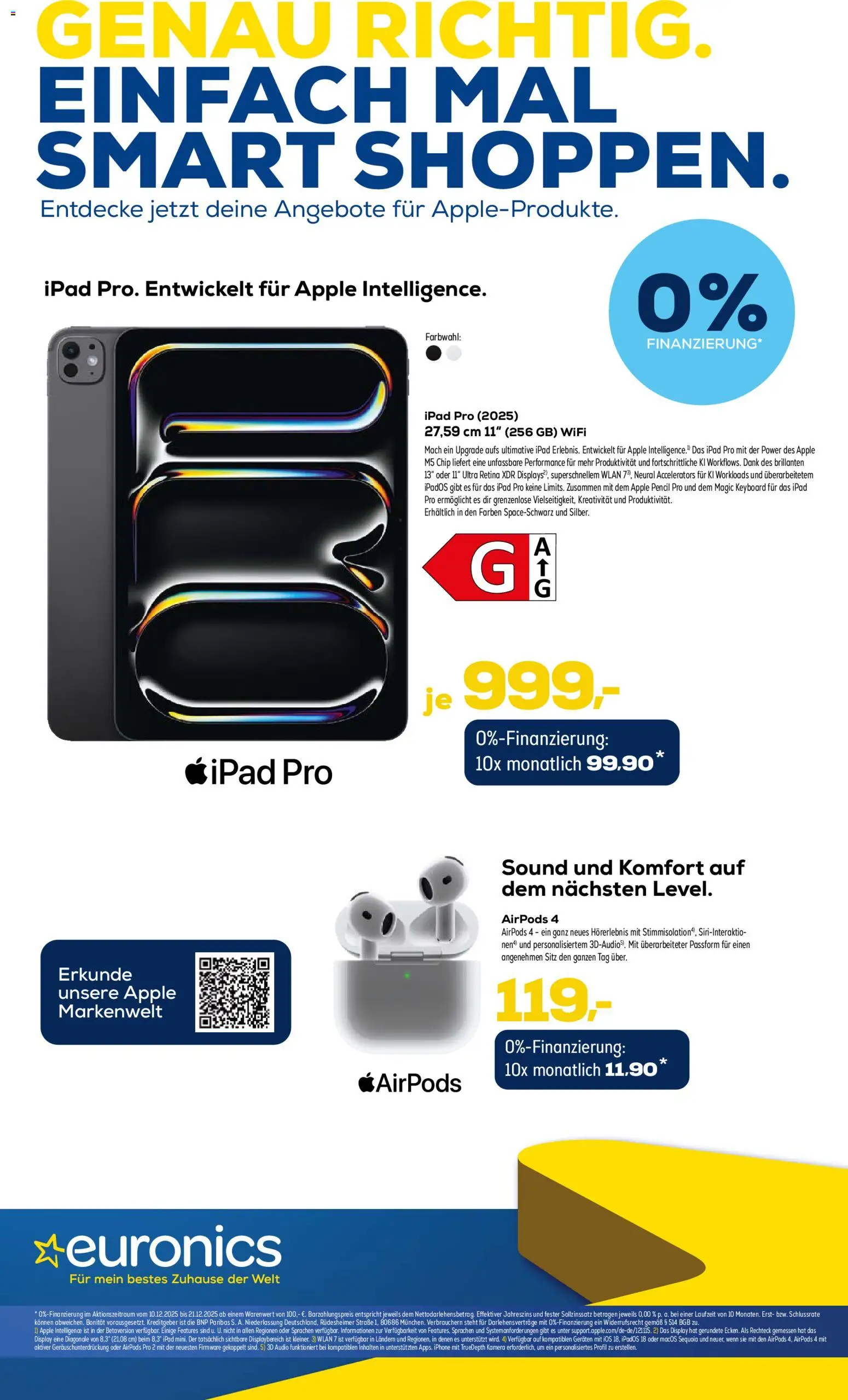 Euronics  Aktueller Prospekt – gültig ab 10.12.2025 | Seite: 9 | Produkte: Airpods, Iphone, Apple, Audio