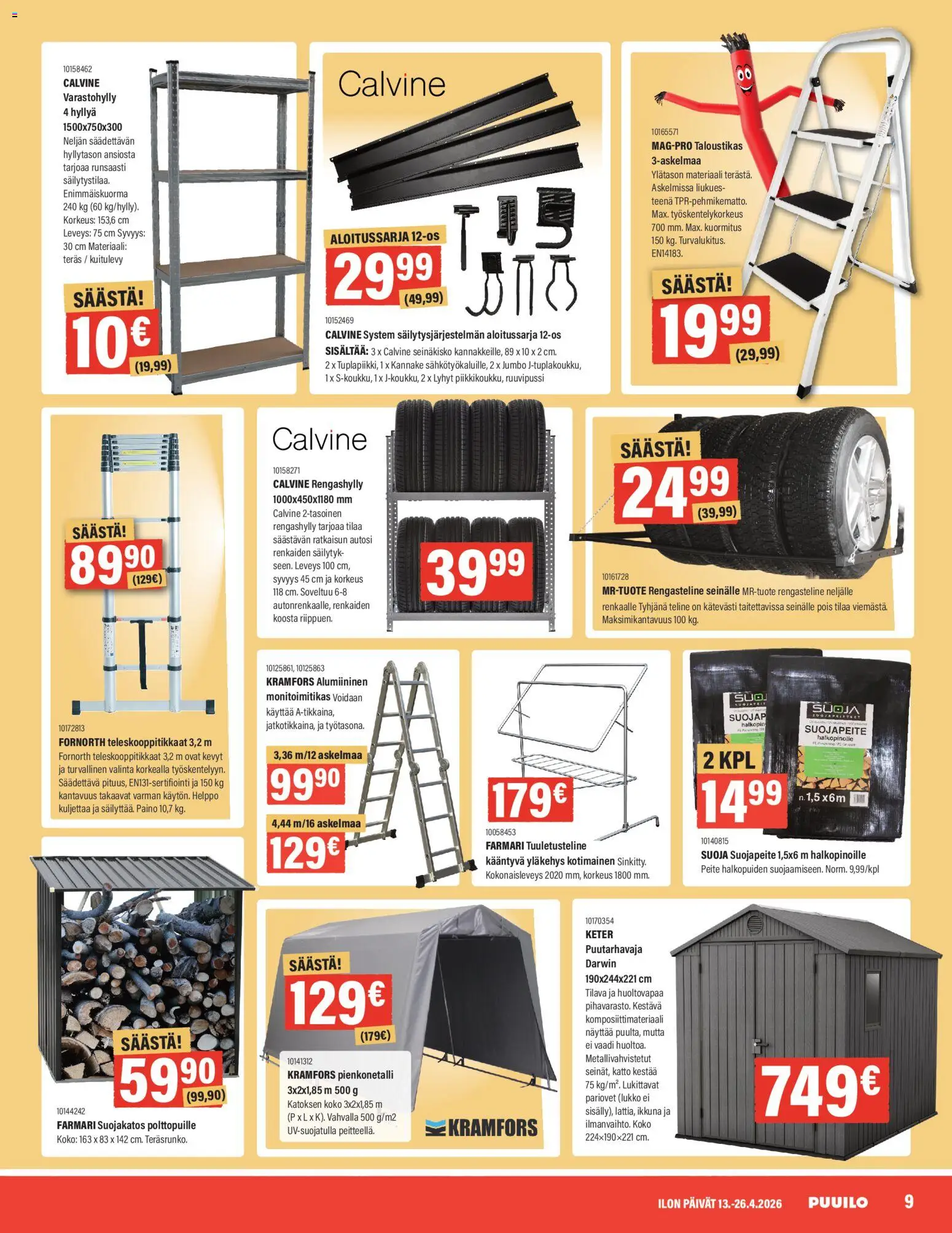 Puuilo tarjoukset – voimassa 13.04.2026 alkaen | Sivu: 9