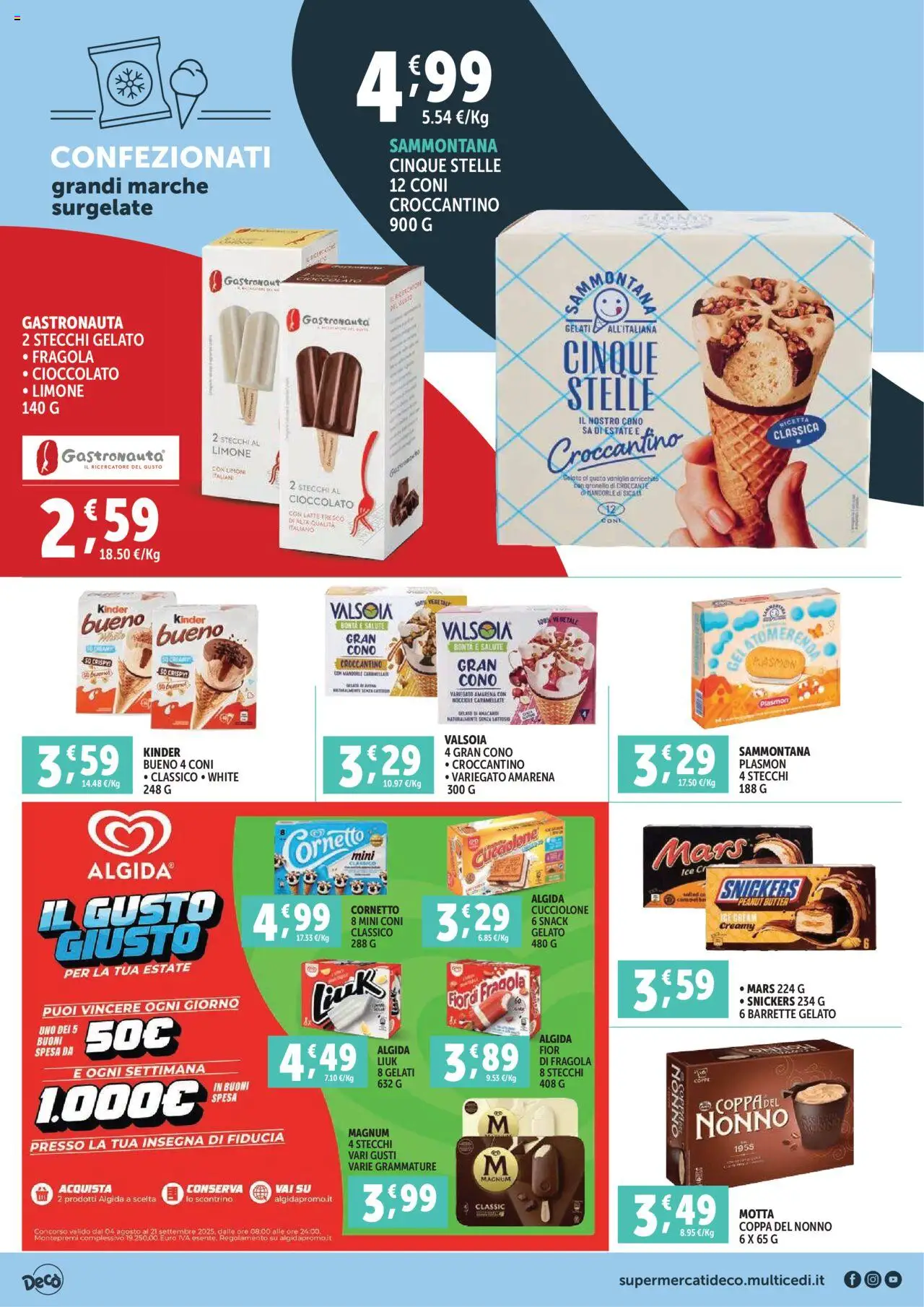 Volantino Decò del 21.08.2025 | Pagina: 6 | Prodotti: Cioccolato, Cornetto, Latte, Limone