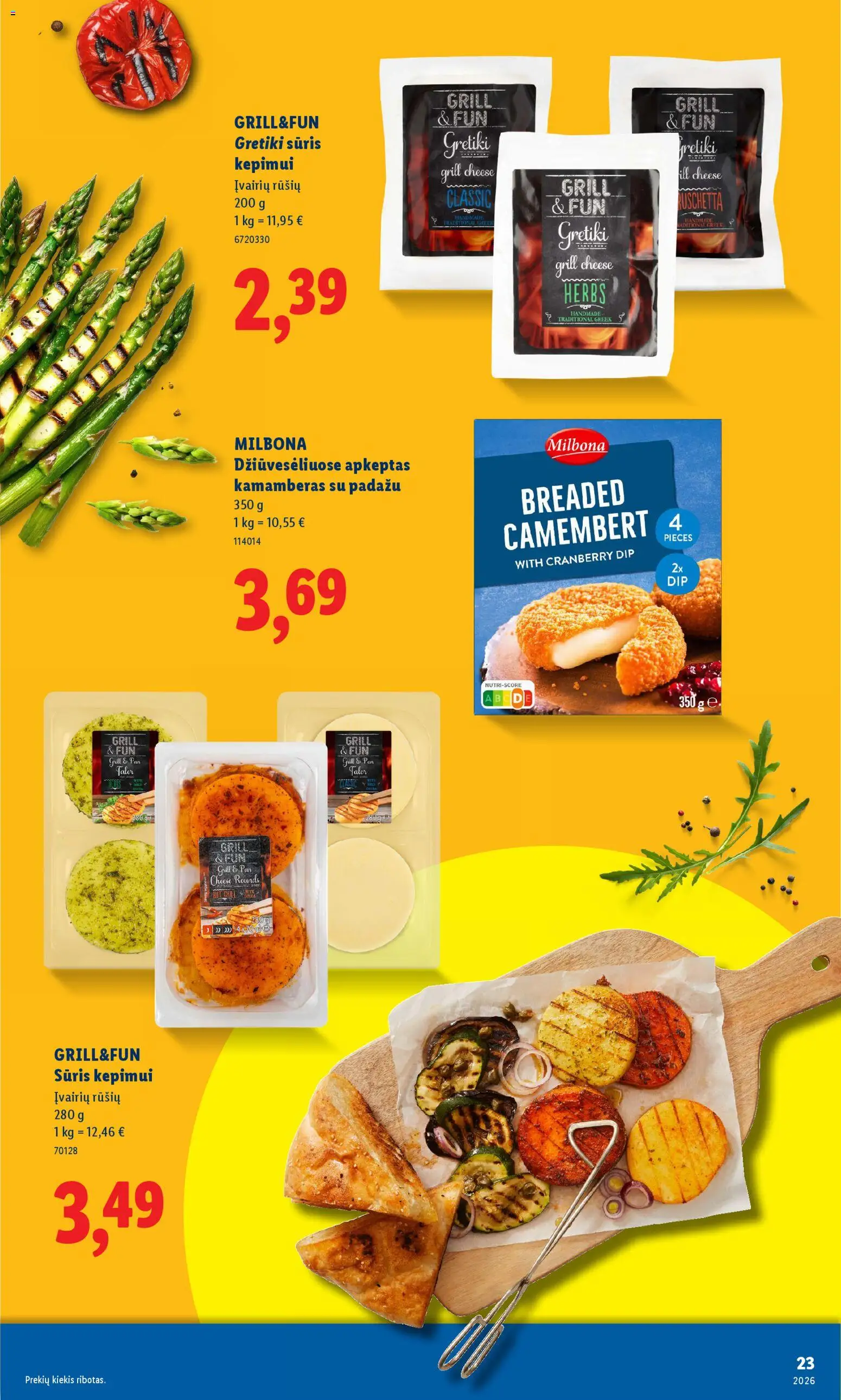 LIDL akcijos nuo 06.04.2026 | Puslapis: 23 | Prekių: Sūris