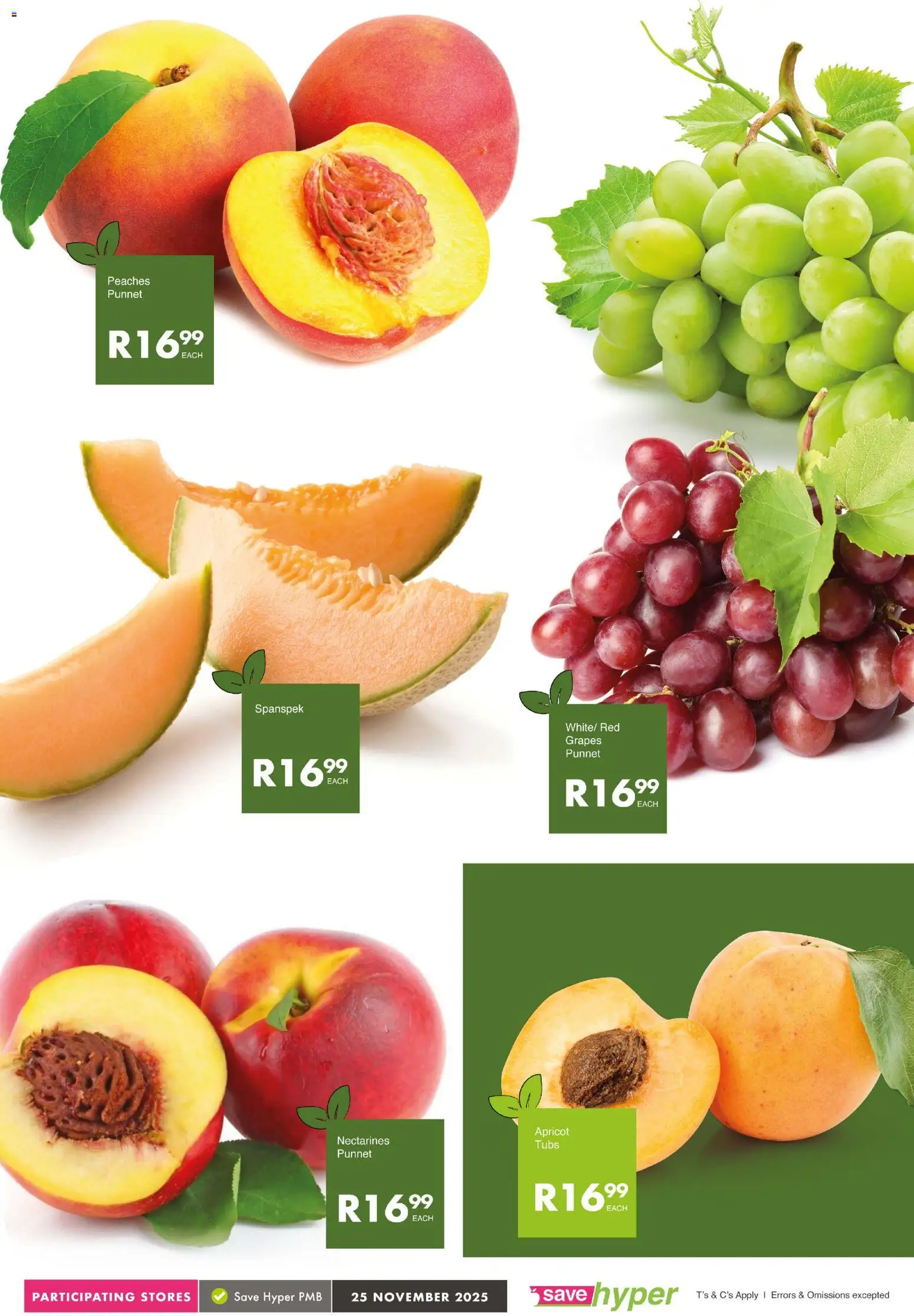 New Save catalogue – valid from 25.11.2025 | Page: 4 | Products: Nectarines, Grapes