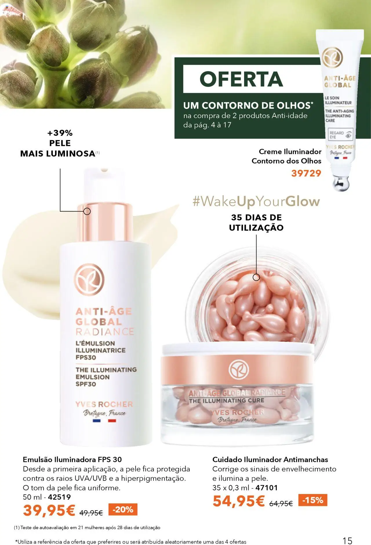 Yves Rocher catálogo 12 │ válido de 24.09.2025 | Página: 15 | Produtos: Iluminador, Creme