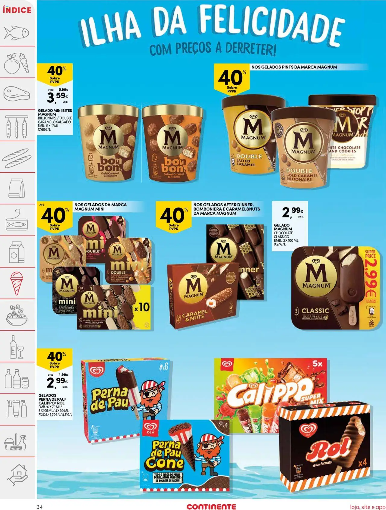Continente folheto │ válido de 05.08.2025 | Página: 34 | Produtos: Gelado, Chocolate