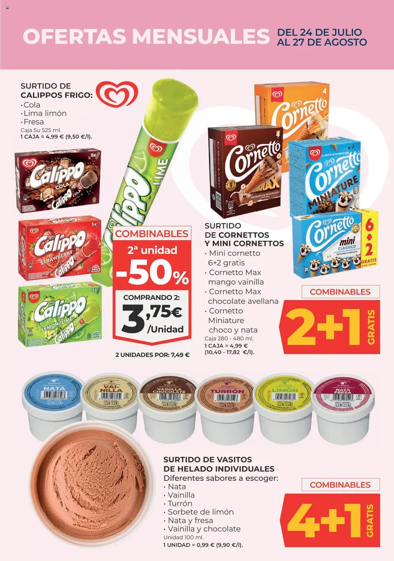 La Sirena folleto │ válido desde el 14.08.2025 | Página: 7 | Productos: Lima, Helado, Ρούτερ, Caja