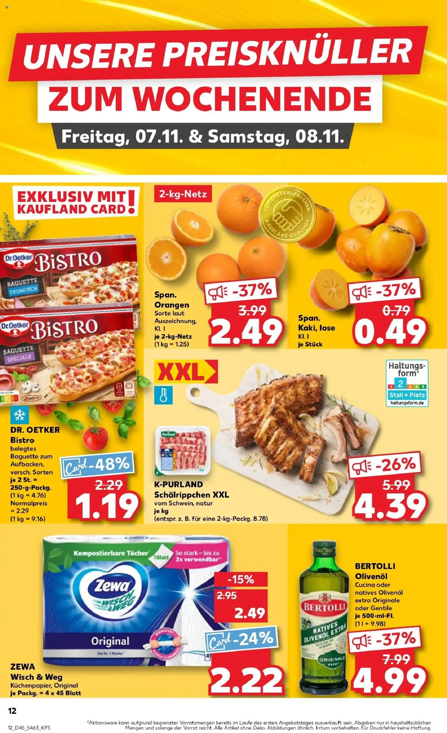 Kaufland prospekt Garbsen	 – gültig ab 06.11.2025 | Seite: 12 | Produkte: Thunfisch, Baguette, Bertolli olivenol, Kaki