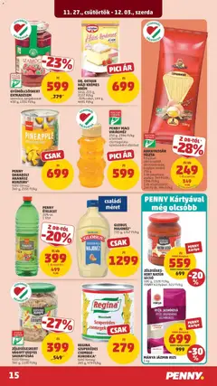 PENNY MACI VIRÁGMÉZ, 250 g, 2396 Ft/kg - amely érvényes a következő dátumtól: 27.11.2025 | Oldal: 15