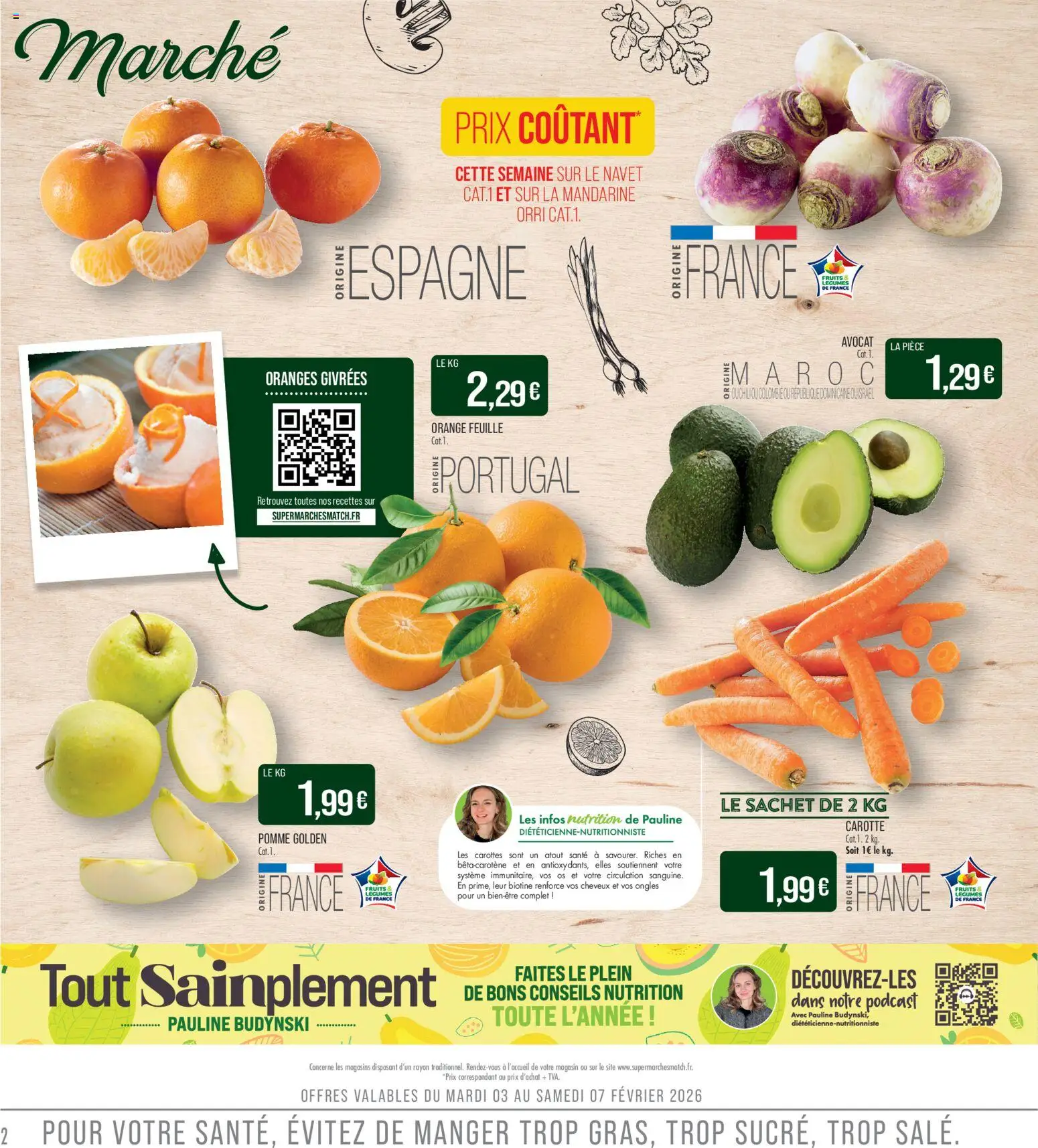 {H1} | Page: 2 | Produits: Carottes, Orange, Navet, Carotte