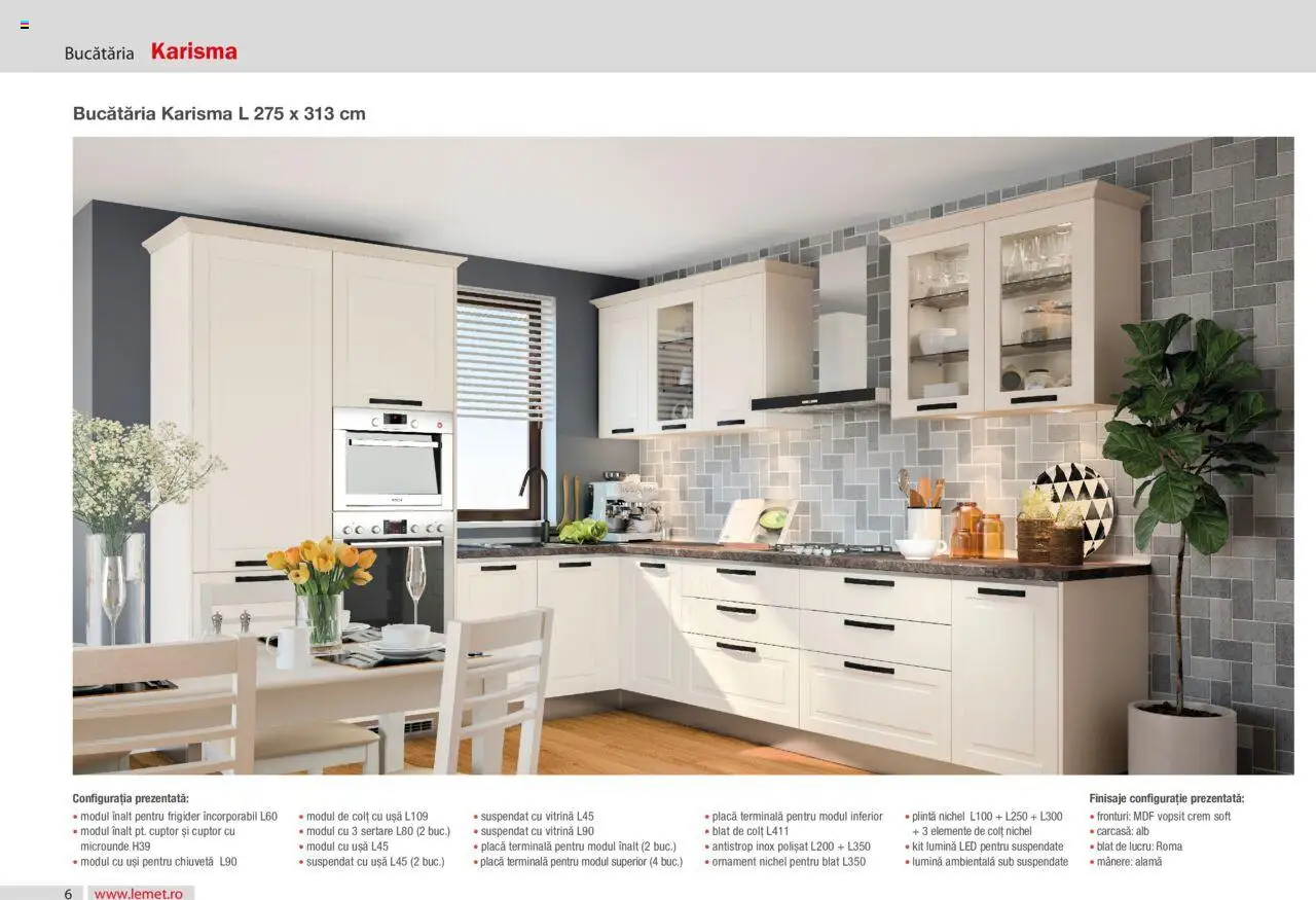 Lem’s catalog - Bucătăria Karisma – valabil de la 17.11.2023 | Pagină: 6 | Produse: Carcasă, Frigider, Cuptor, Vitrină