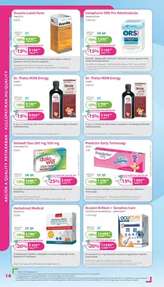 Kulcs Patika akciós újság - amely érvényes a következő dátumtól: 01.03.2026 | Oldal: 16 | Termékek: Fellépő