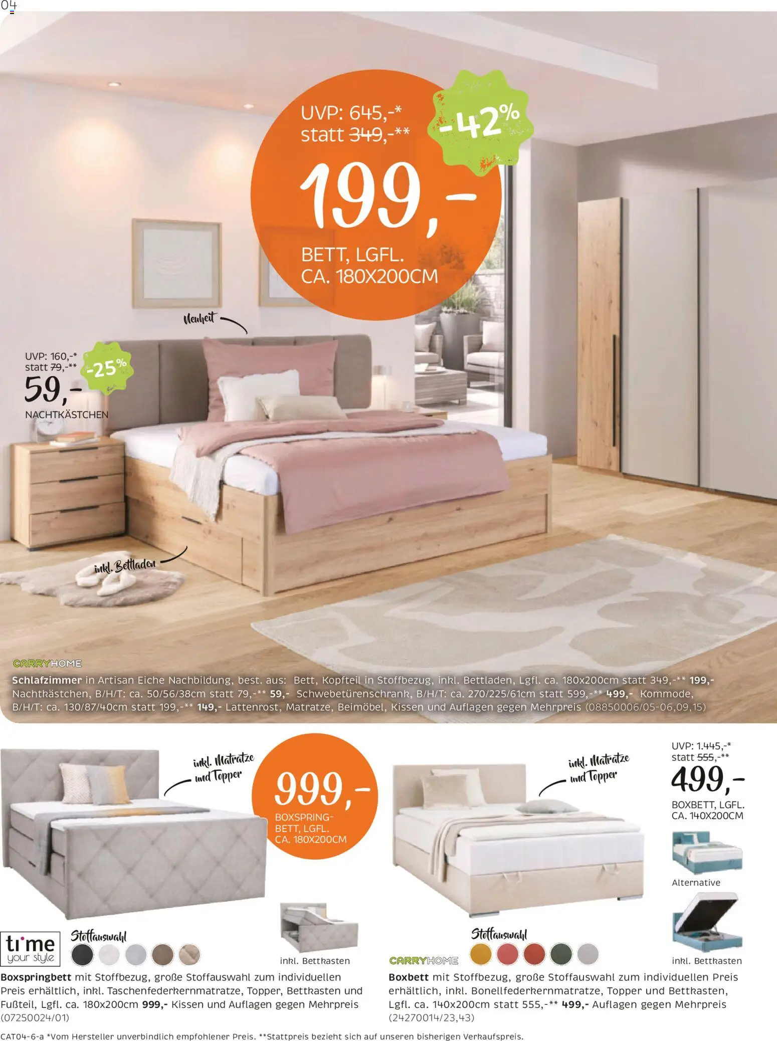 XXXLutz Prospekt aktuell gültig ab 07.04.2026 | Seite: 4 | Produkte: Matratze, Kissen