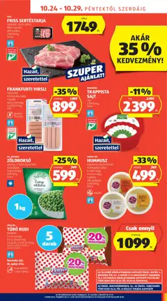 Aldi Akciós újság - amely érvényes a következő dátumtól: 24.10.2025 | Oldal: 15