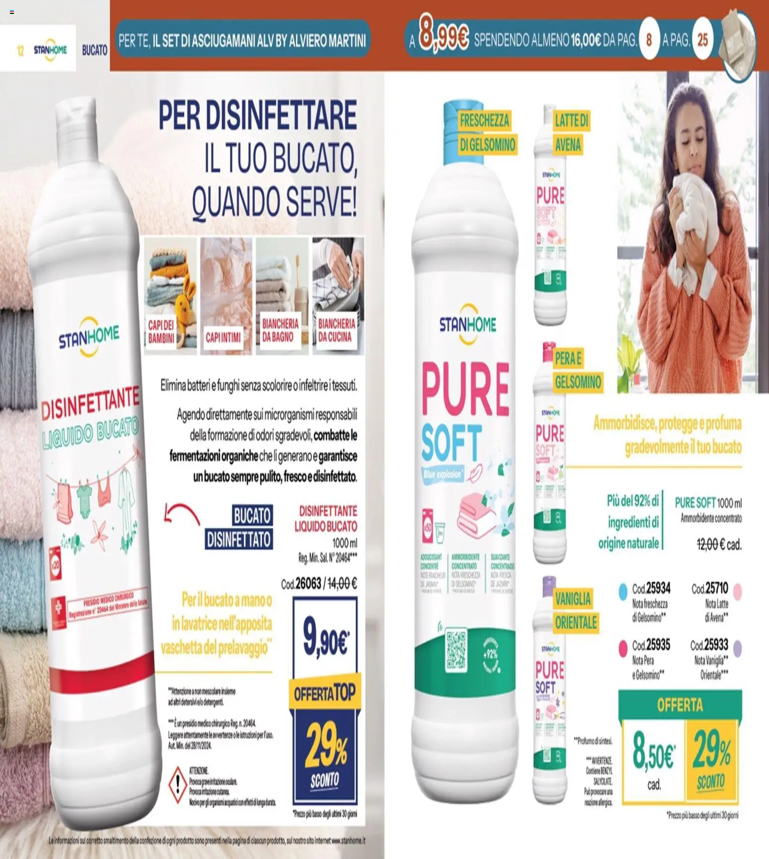 Volantino Stanhome del 21.10.2025 | Pagina: 7 | Prodotti: Latte, Funghi, Lavatrice, Bagno