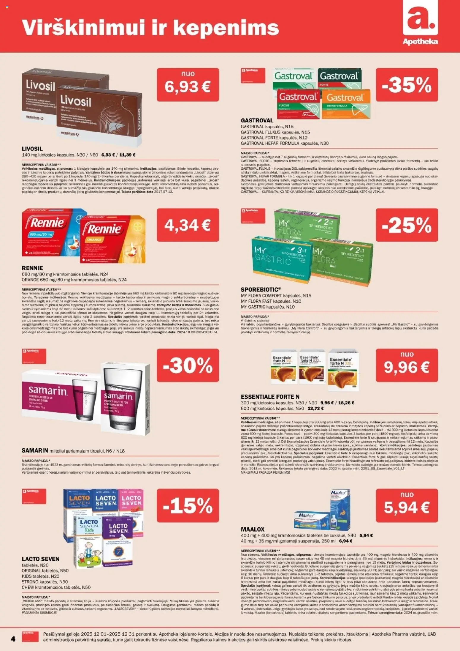 Apotheka akcijos nuo 01.12.2025 | Puslapis: 4