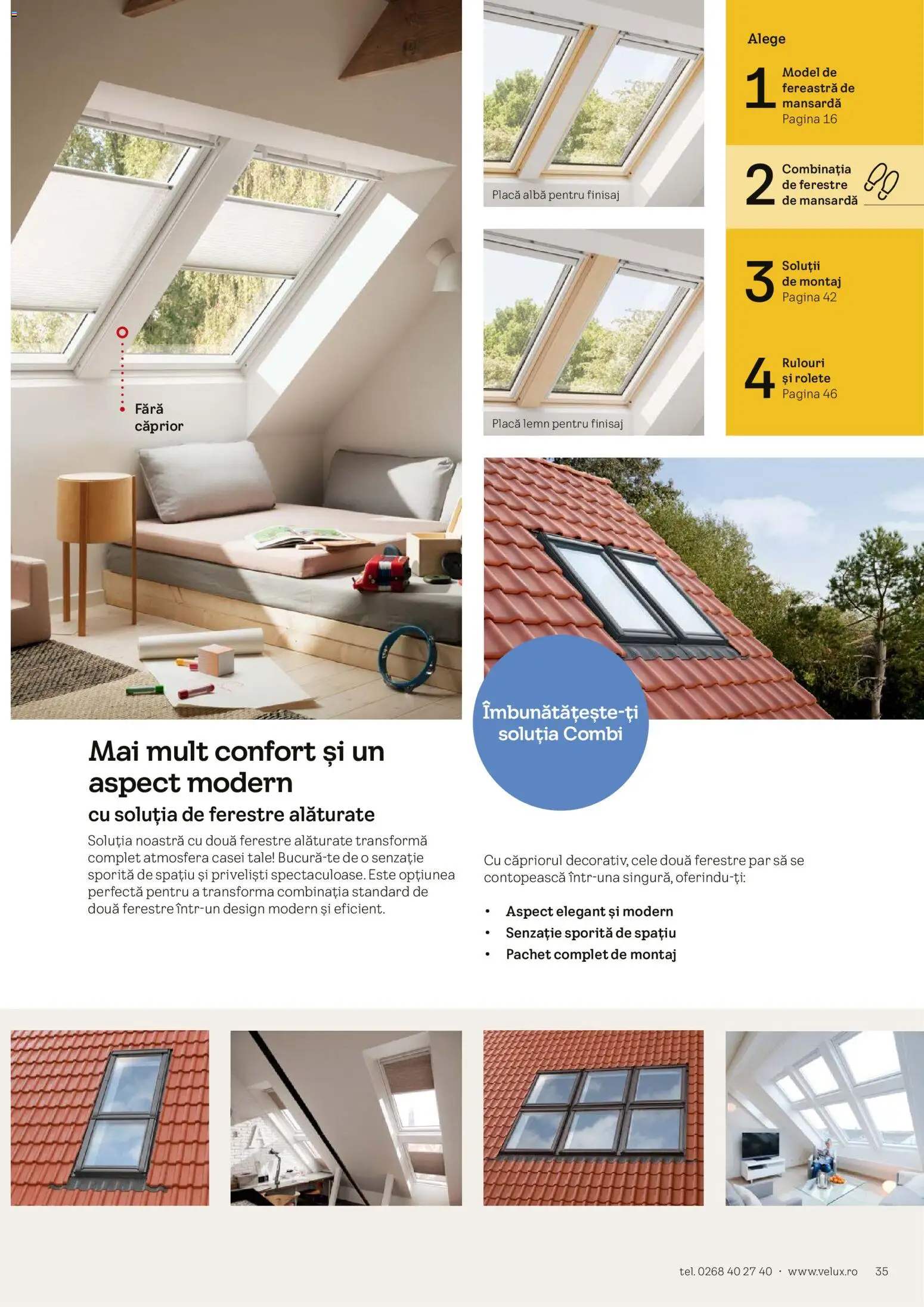 Noul catalog Velux – valabil de la 03.02.2026 | Pagină: 35 | Produse: Fereastră