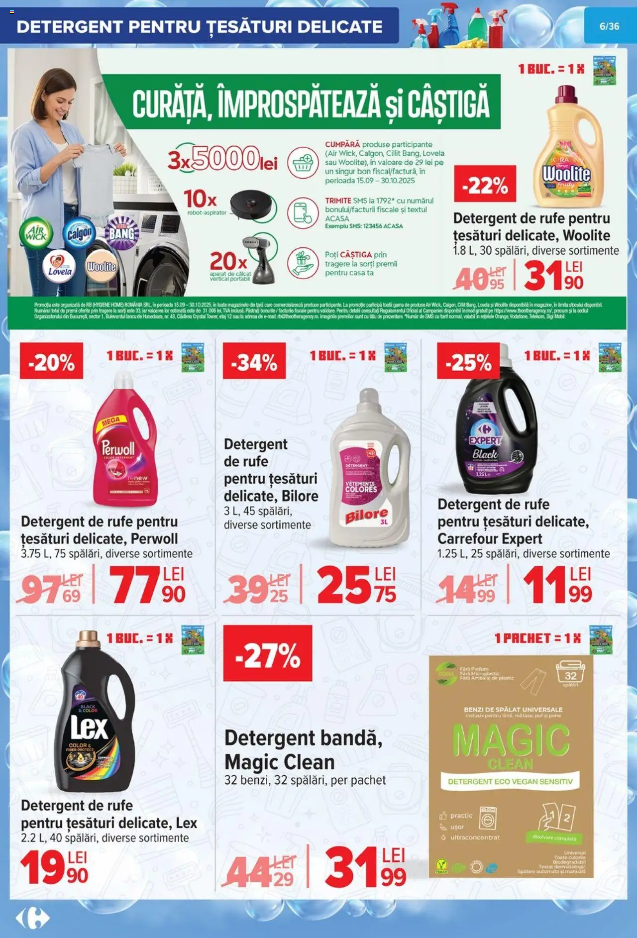 Noul catalog Carrefour – valabil de la 01.10.2025 | Pagină: 7 | Produse: Aparat de călcat, Pomelo, Parfum, Detergent