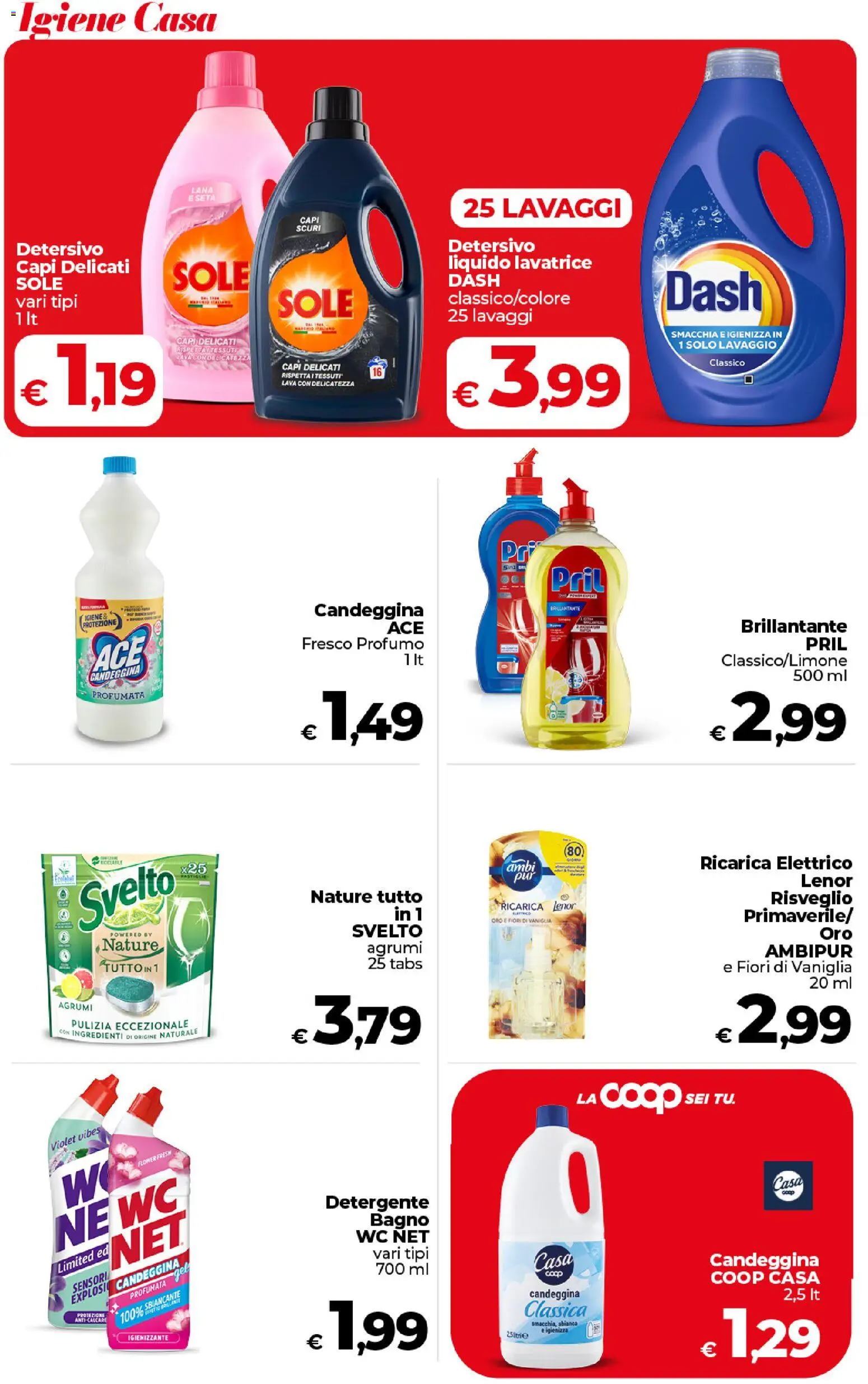 Volantino COOP del 27.01.2026 | Pagina: 41 | Prodotti: Detergente, Anticalcare, Agrumi, WC