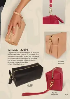 Katalógus Betly - Angyalka - amely érvényes a következő dátumtól: 07.11.2025 | Oldal: 17 | Termékek: Kézitáska