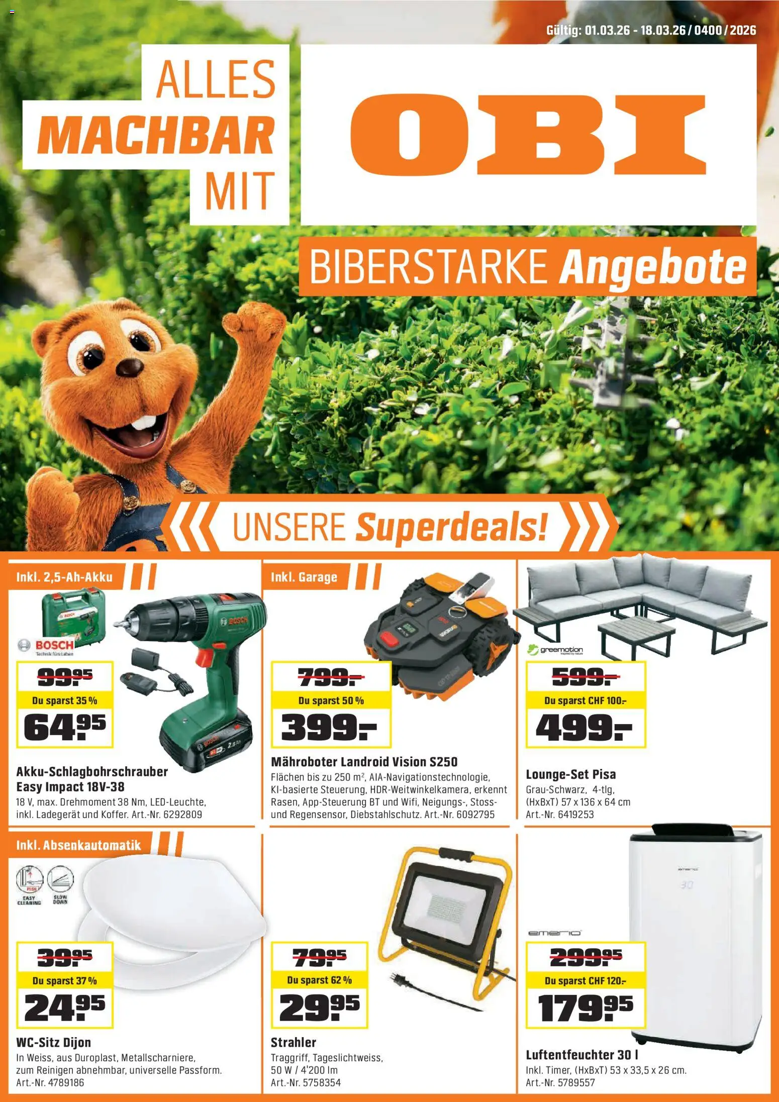 OBI - ALLES MACHBAR MIT OBI – gültig ab 28.02.2026 | Seite: 1 | Produkte: Ladegerät