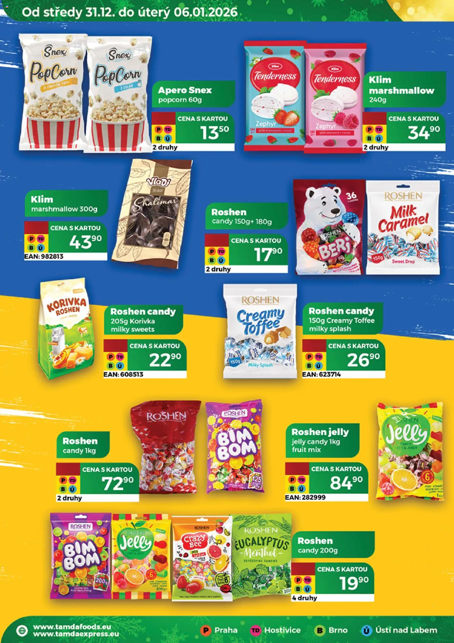Tamda Foods leták od 31.12.2025 | Strana: 36 | Produkty: Marshmallow, Popcorn
