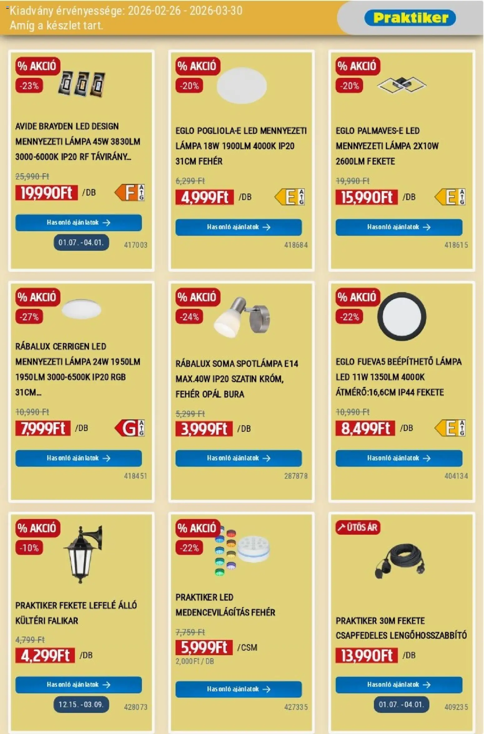 Praktiker akciós ujság - amely érvényes a következő dátumtól: 26.02.2026 | Oldal: 11 | Termékek: Gőztisztító, Porszívó, Magasnyomású mosó