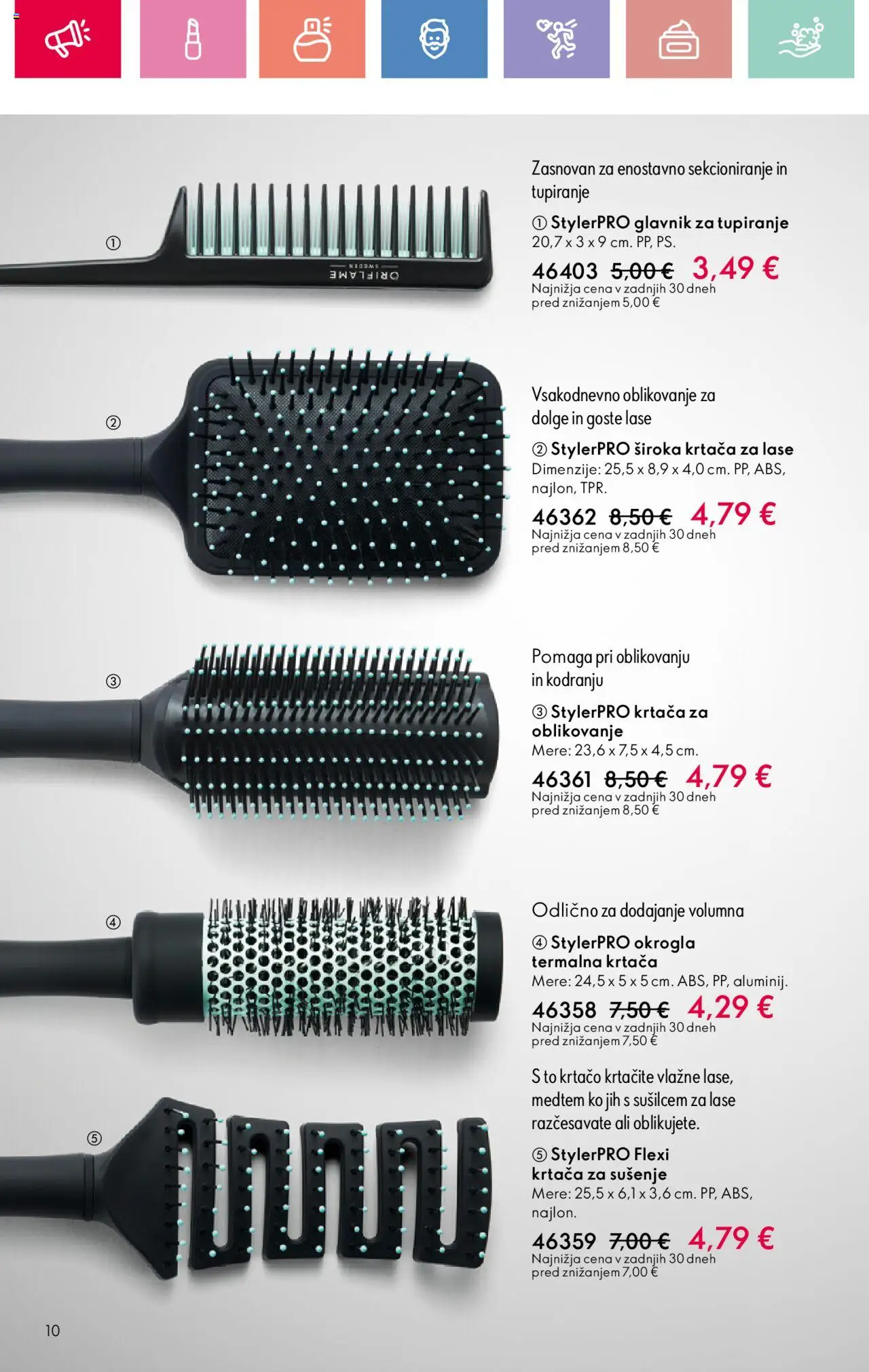 Oriflame katalog 11 │ velja od 03.08.2025 | Stran: 10 | Izdelki: Glavnik, Krtaca