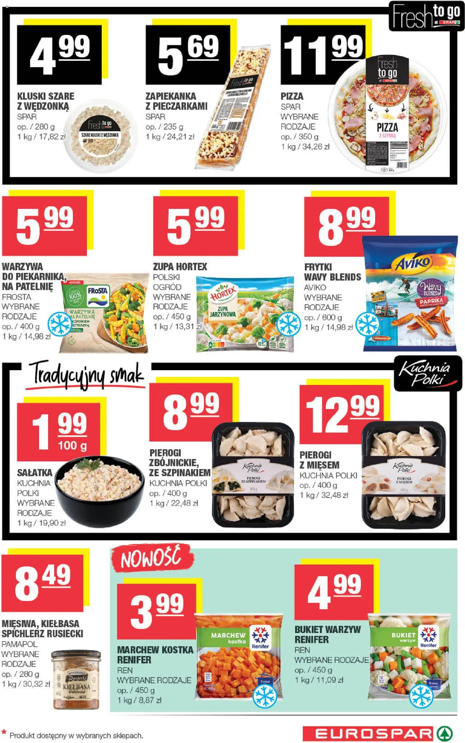 Spar Gazetka - Eurospar od 21.01.2026 | Strona: 9 | Produkty: Zapiekanka, Szynka, Zupa, Frytki