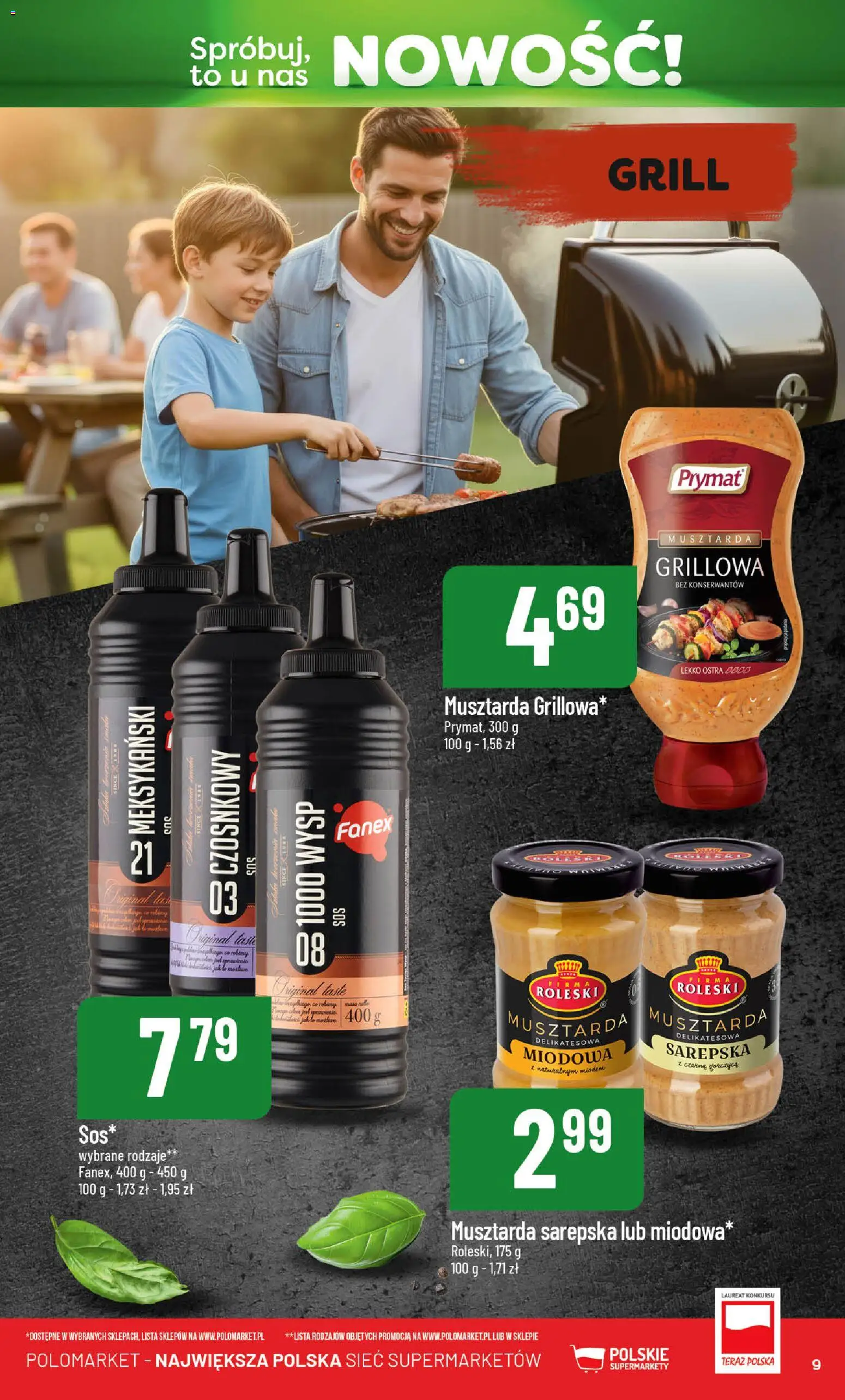 POLOmarket gazetka - Nowości od 13.03.2026 | Strona: 9 | Produkty: Grill, Musztarda