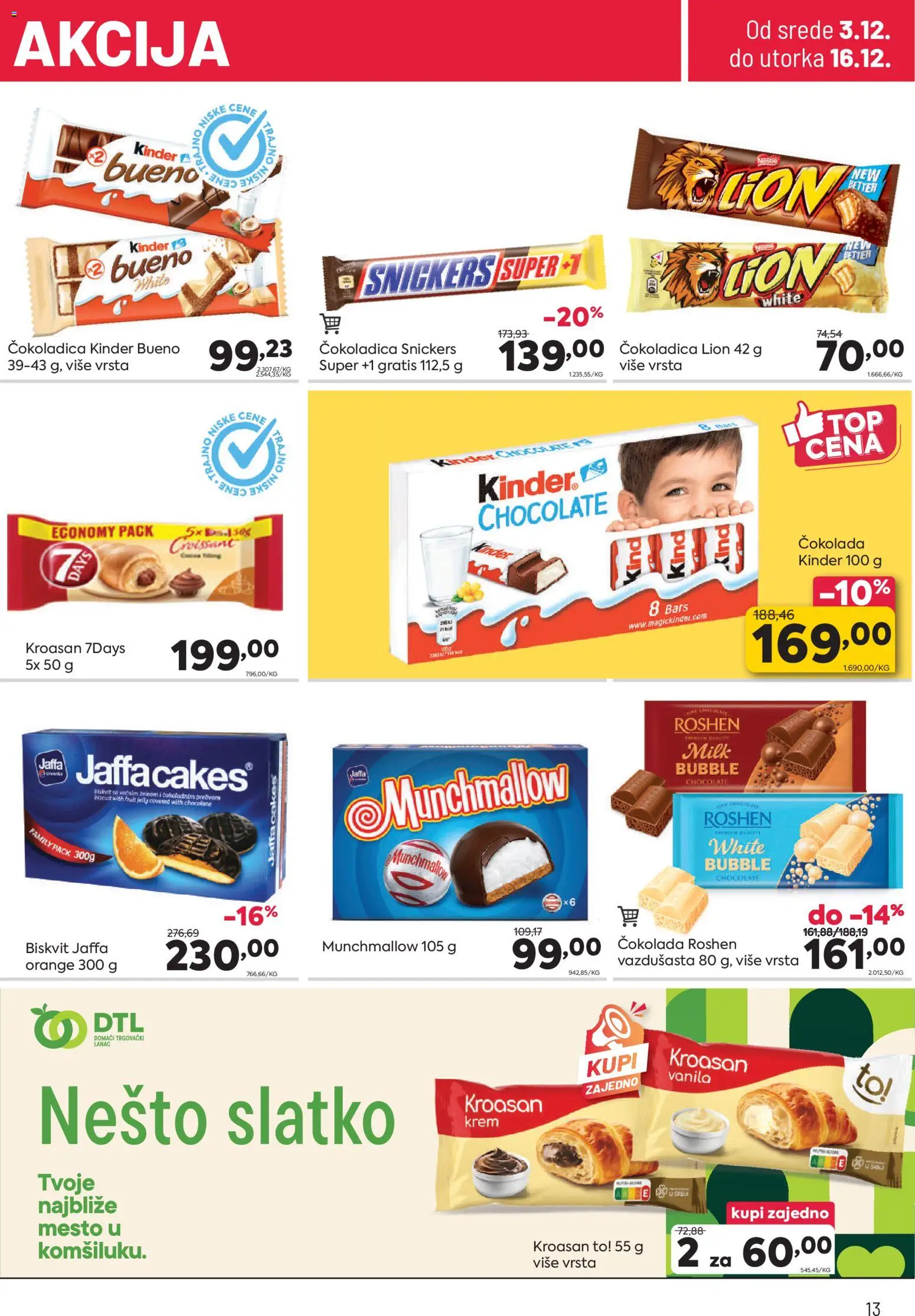 PerSu katalog - važi od 03.12.2025 | Strana: 13 | Proizvode: Munchmallow, 7days, Kroasan, Čokolada