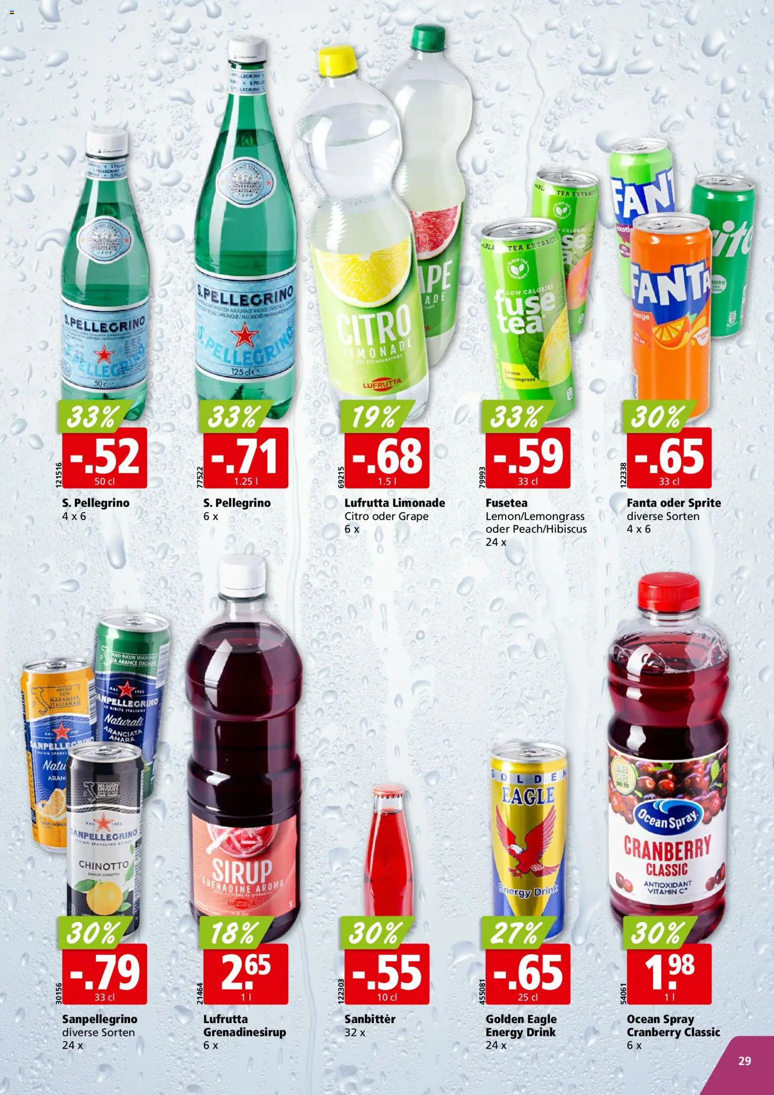 Aligro Aktionen Chavannes, Matran, Genf, Sitten – gültig ab 16.02.2026 | Seite: 29 | Produkte: Fanta, Sprite, Limonade, Sirup