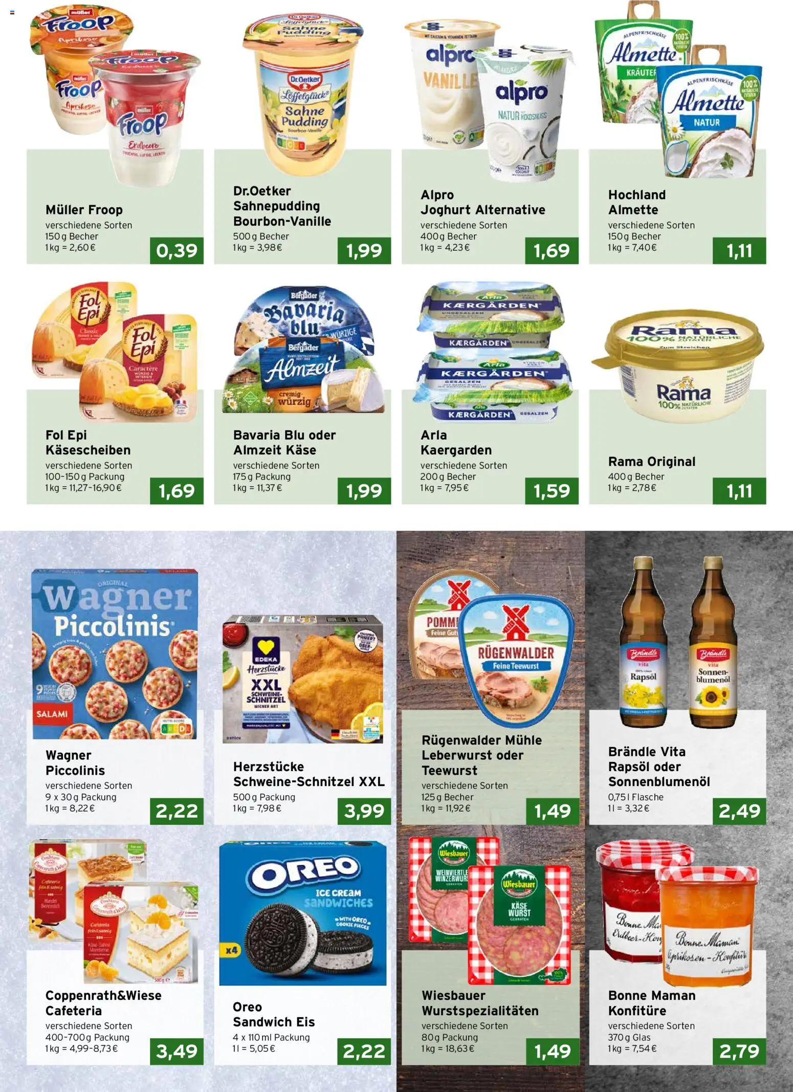 CAP Markt Prospekt – gültig ab 09.03.2026 | Seite: 2 | Produkte: Rapsöl, Piccolinis, Bourbon, Sahne