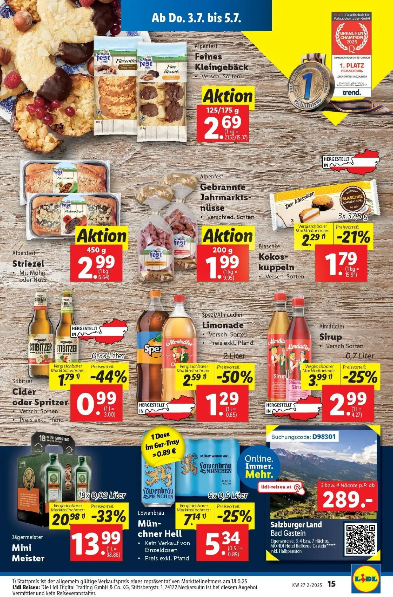 Lidl Flugblatt - Salzburg, Dornbirn, Jenbach gültig ab 02.07.2025 | Seite: 17 | Produkte: Nüsse, Bad, Äpfel