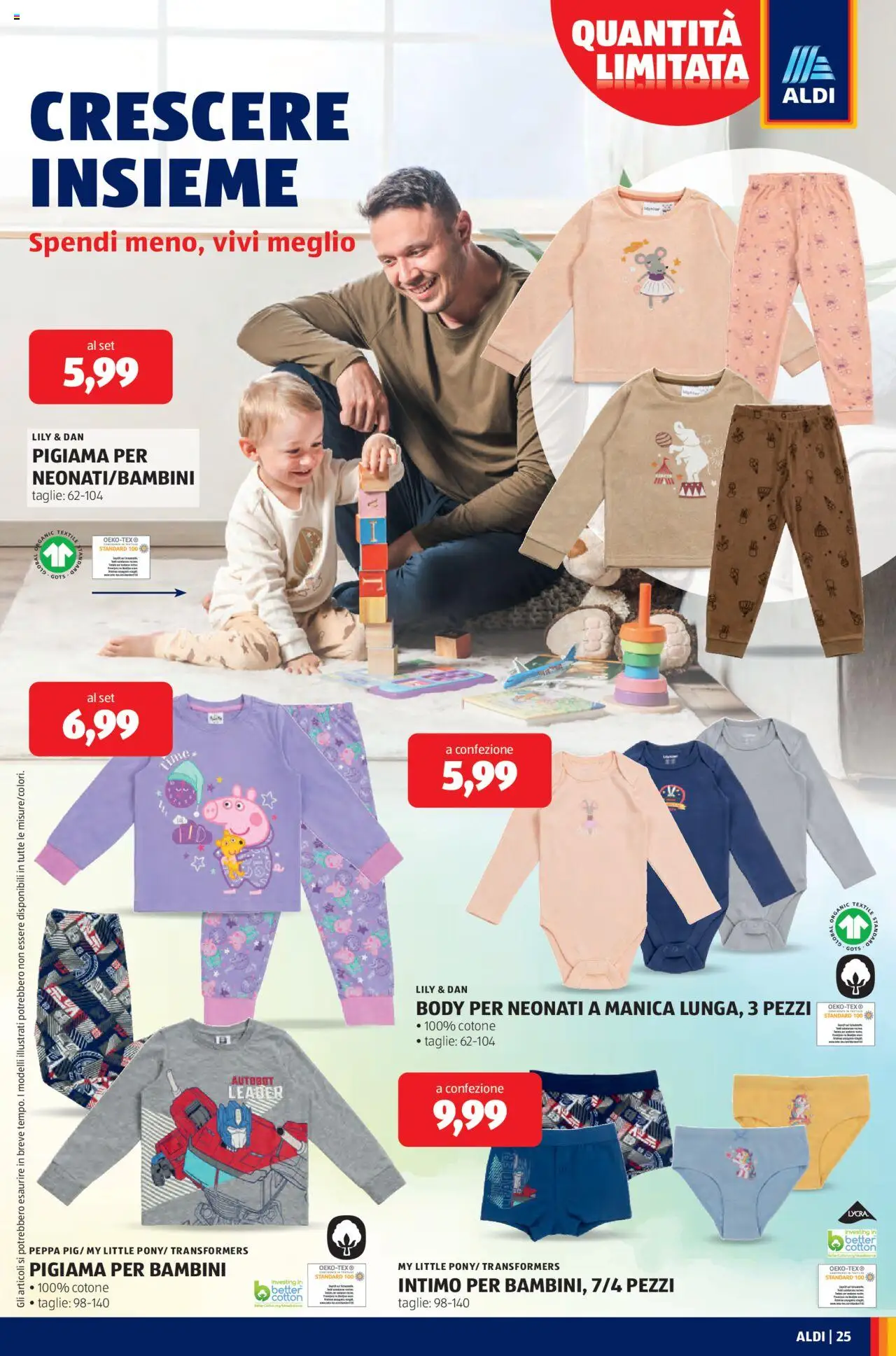 Volantino Aldi del 15.09.2025 | Pagina: 25 | Prodotti: Intimo, Pigiama, Body