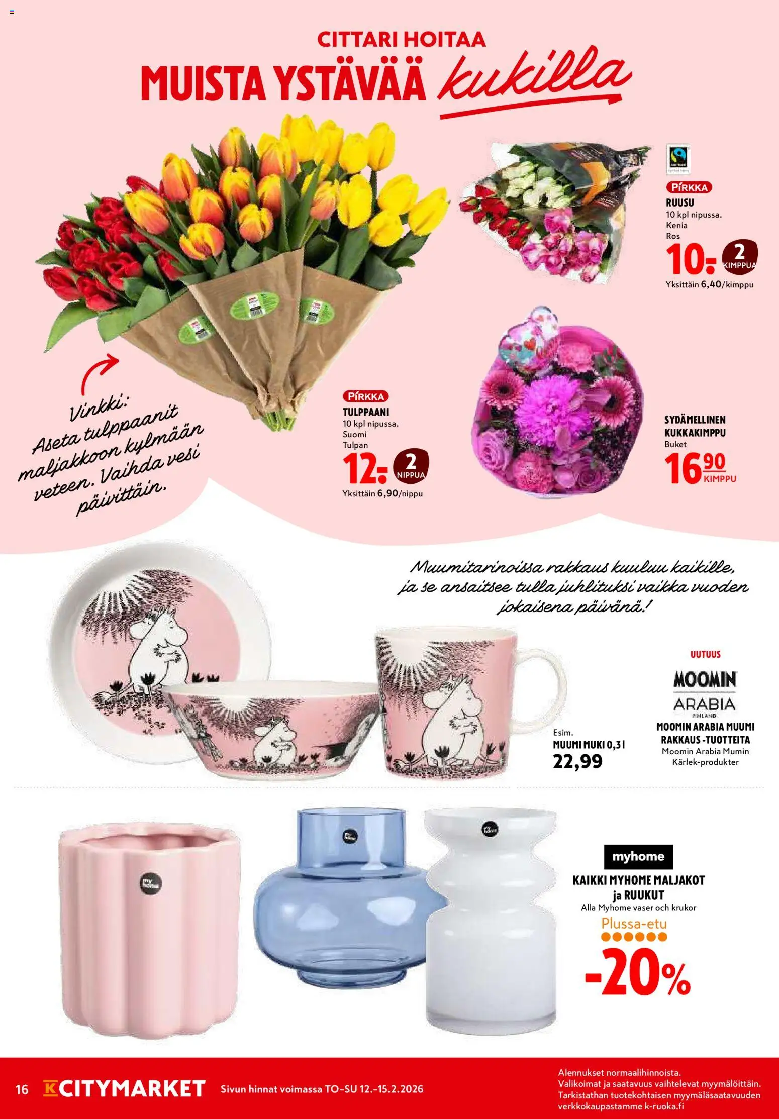 K-Citymarket tarjoukset – voimassa 12.02.2026 alkaen | Sivu: 16 | Tuotteet: Muki