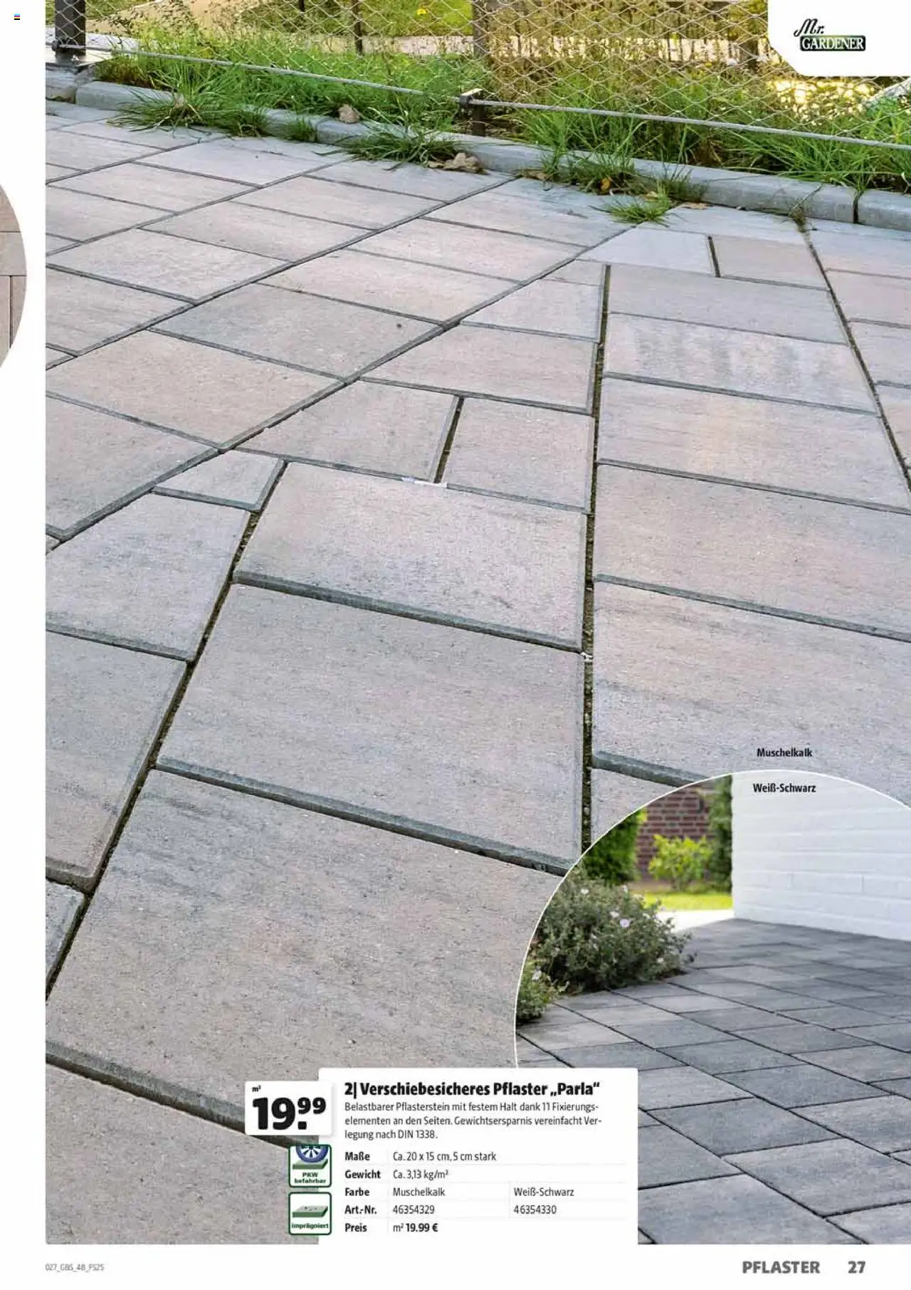 HERKULES Gartenbaustoffe - gültig ab dem 28.07.2025 | Seite: 27 | Produkte: Gewicht
