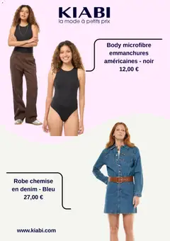 Kiabi - Prévisualisation de Kiabi catalogue Hiver valide à partir de 20.12.2025 | Page: 2 | Produits: Robe, Body, Chemise