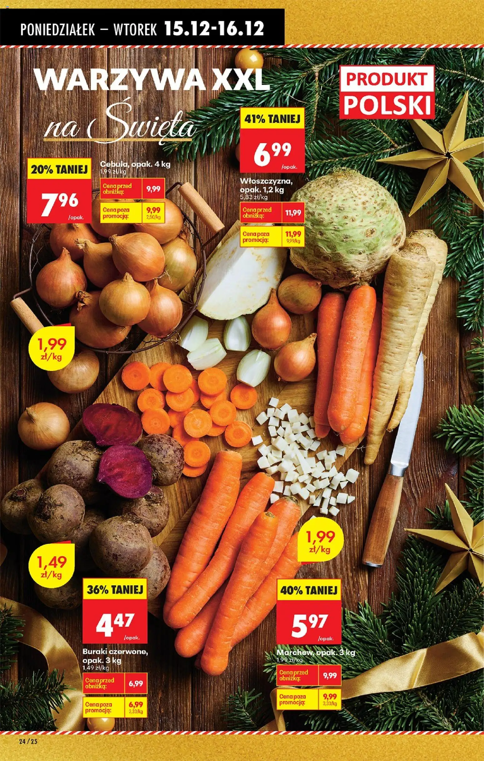 Biedronka gazetka od 15.12.2025 | Strona: 26 | Produkty: Buraki, Warzywa