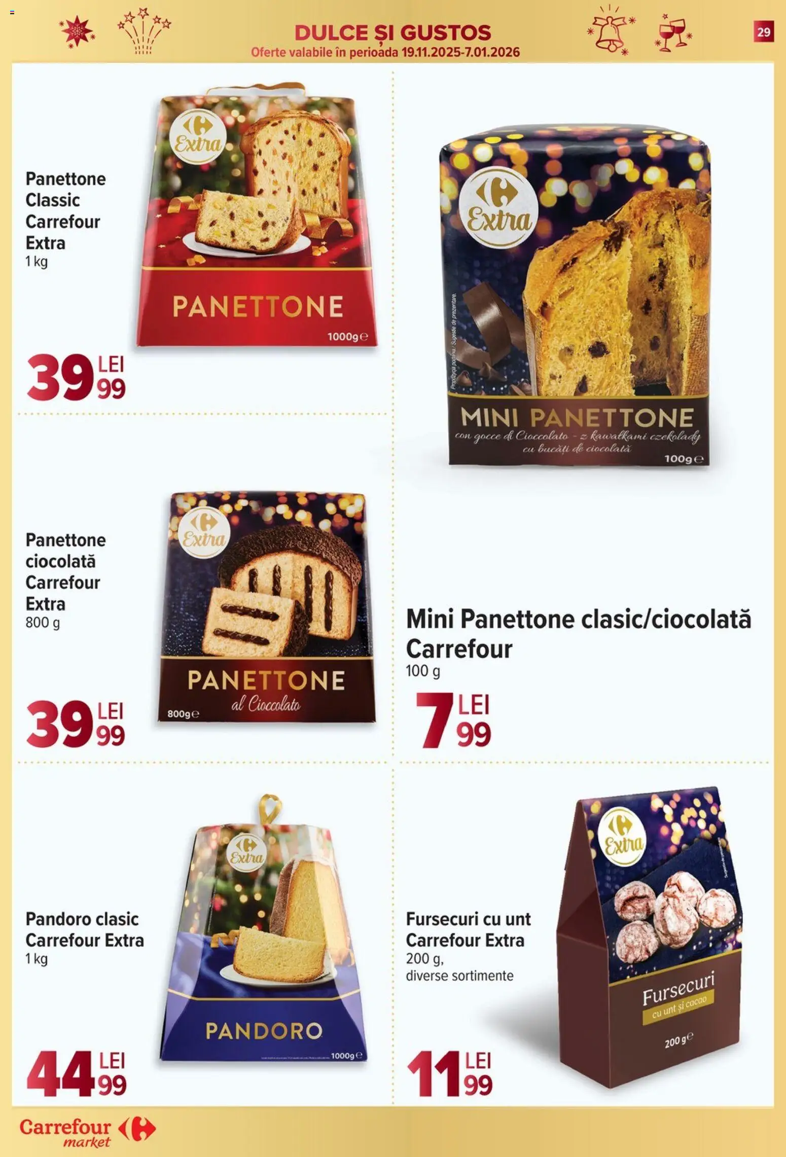 Noul catalog Carrefour – valabil de la 27.12.2025 | Pagină: 29 | Produse: Unt, Ciocolată, Cacao